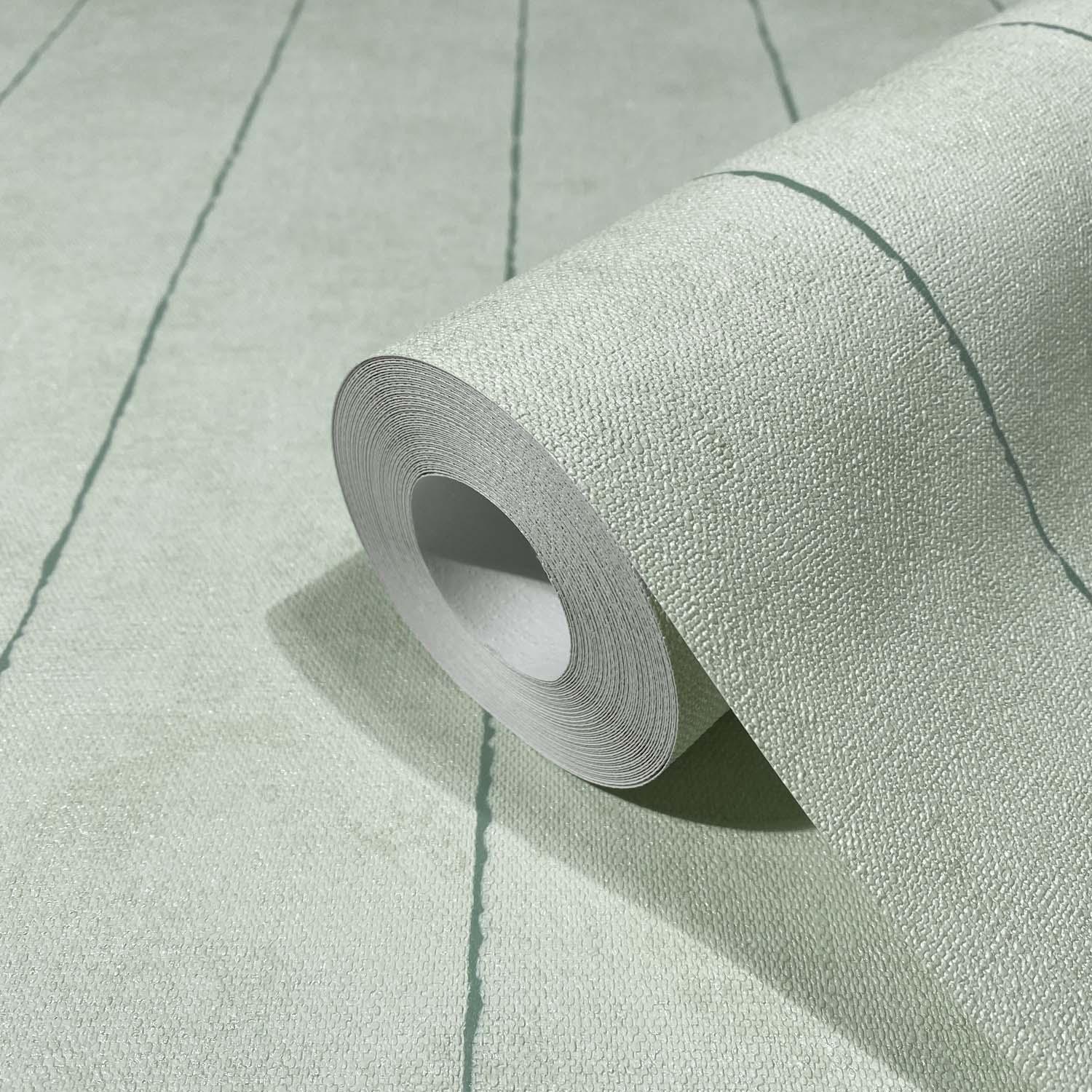 Stretched tapet, non-woven vægbeklædning Shades Iconic grøn
