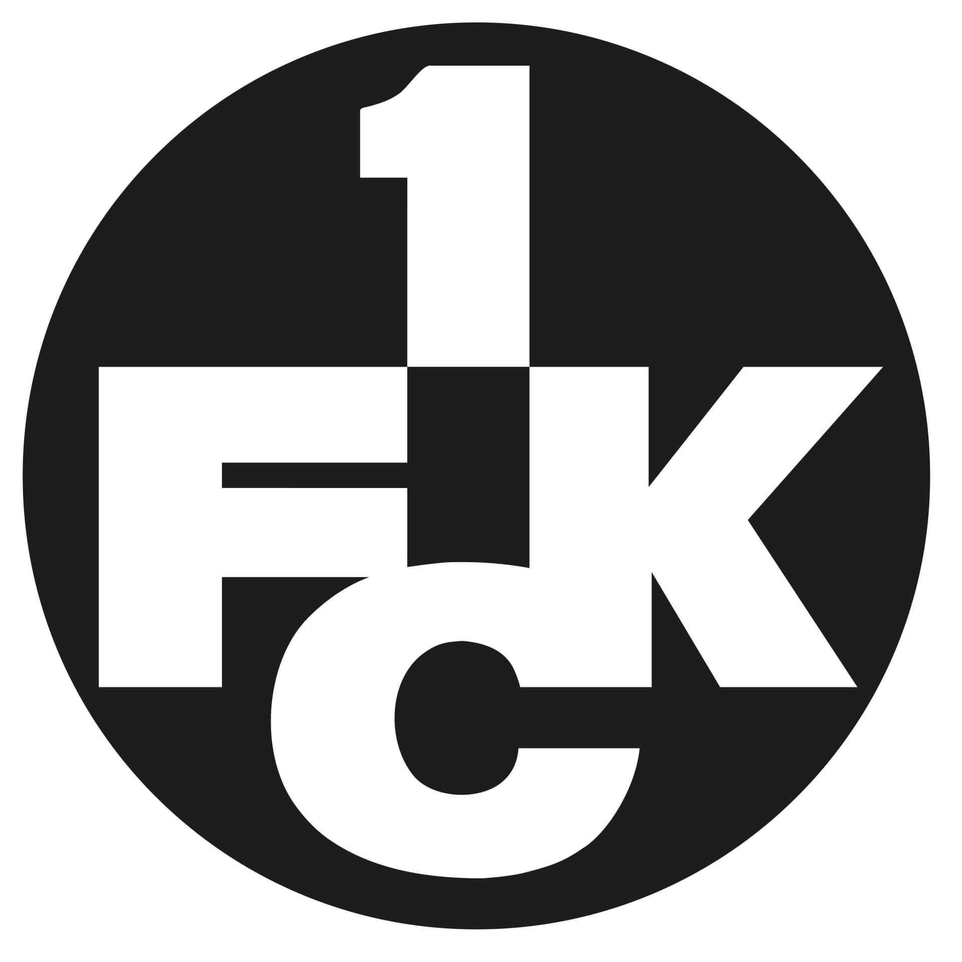 Wandtattoo 1.FC Kaiserslautern Logo einfarbig