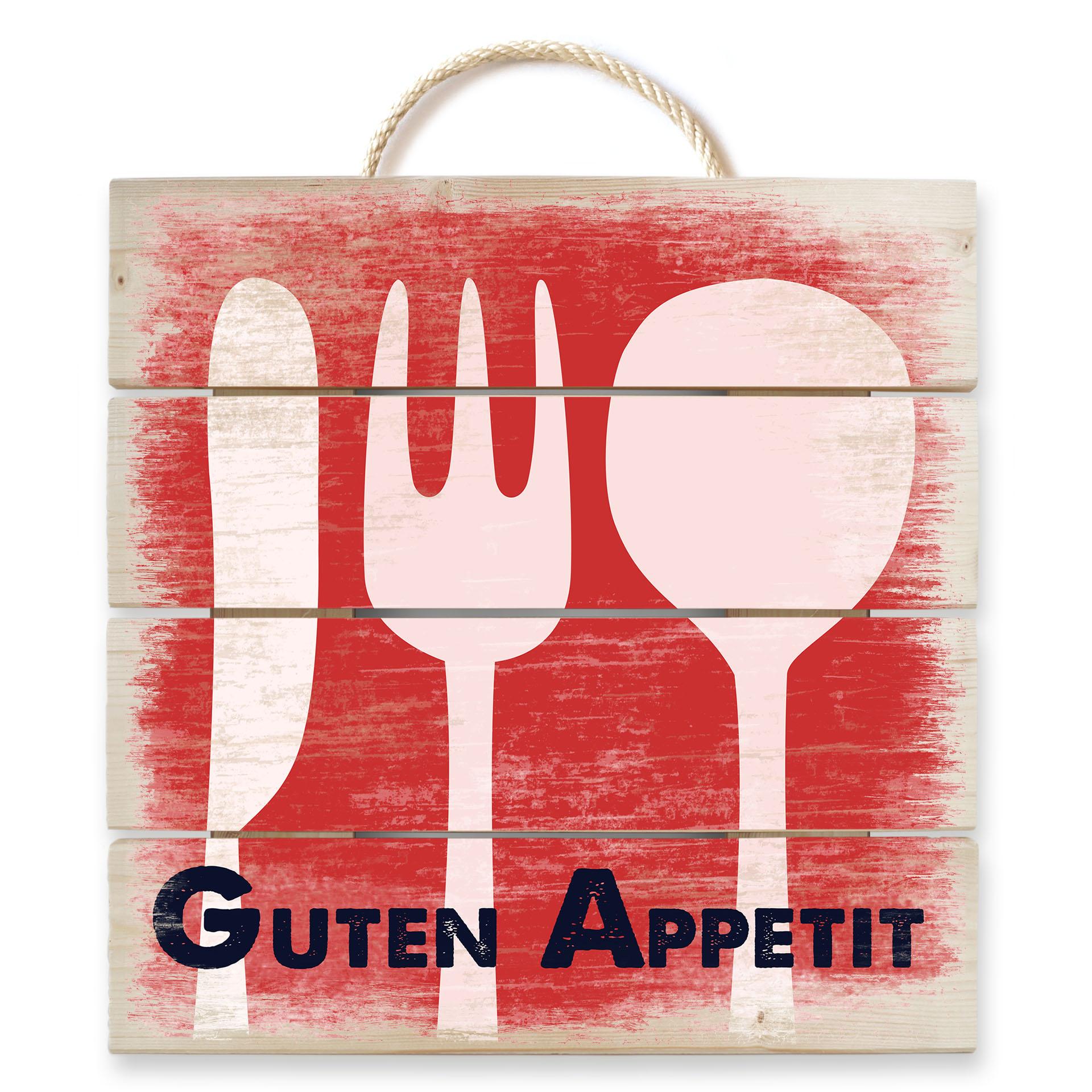 Holzbild Guten Appetit