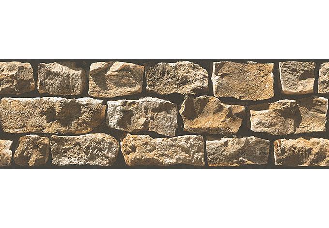A.S. Création Bordüre Only Borders Borte in Steinoptik Naturstein selbstklebend beige, gelb, schwarz