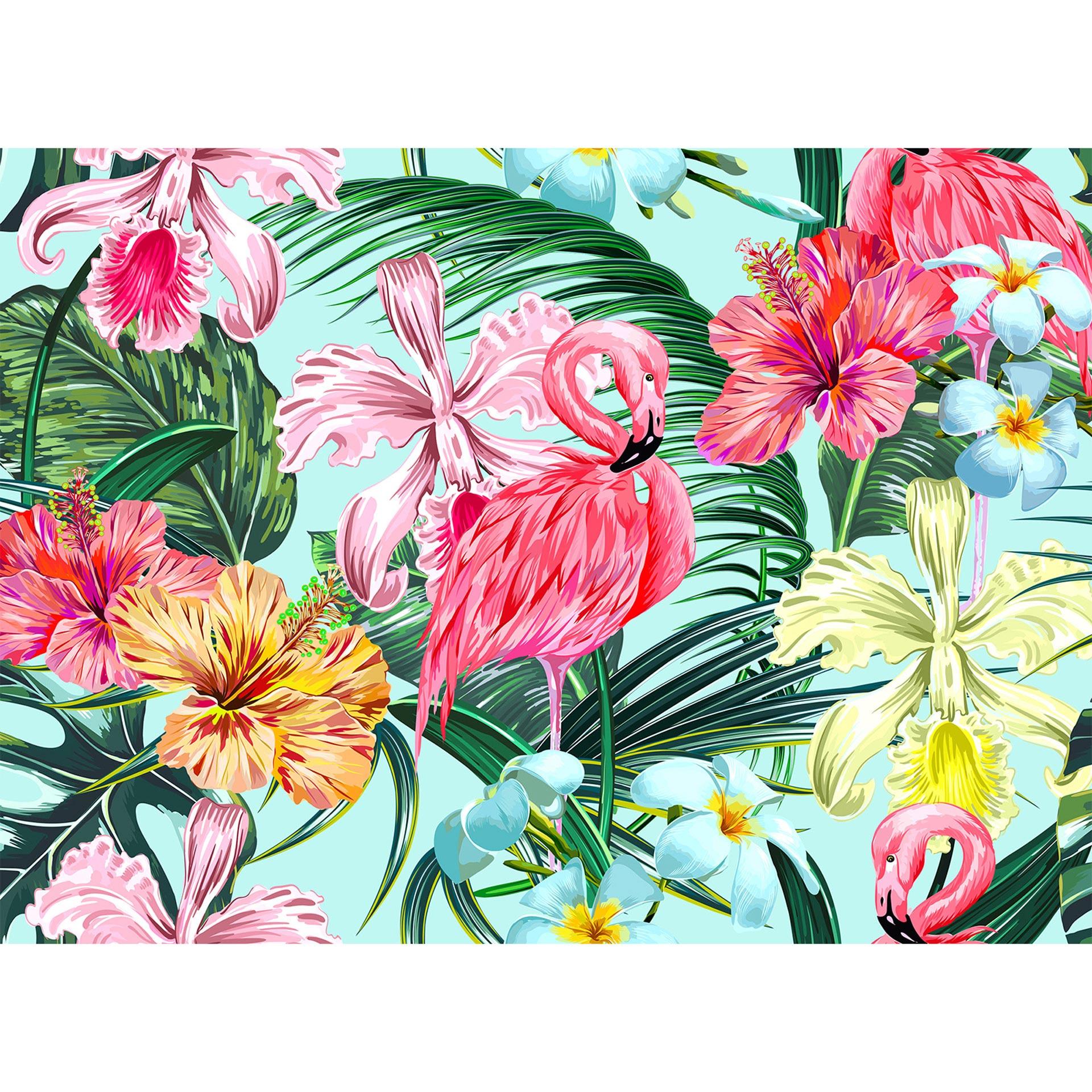 Livingwalls Fotobehang Designwalls Flamingo Art