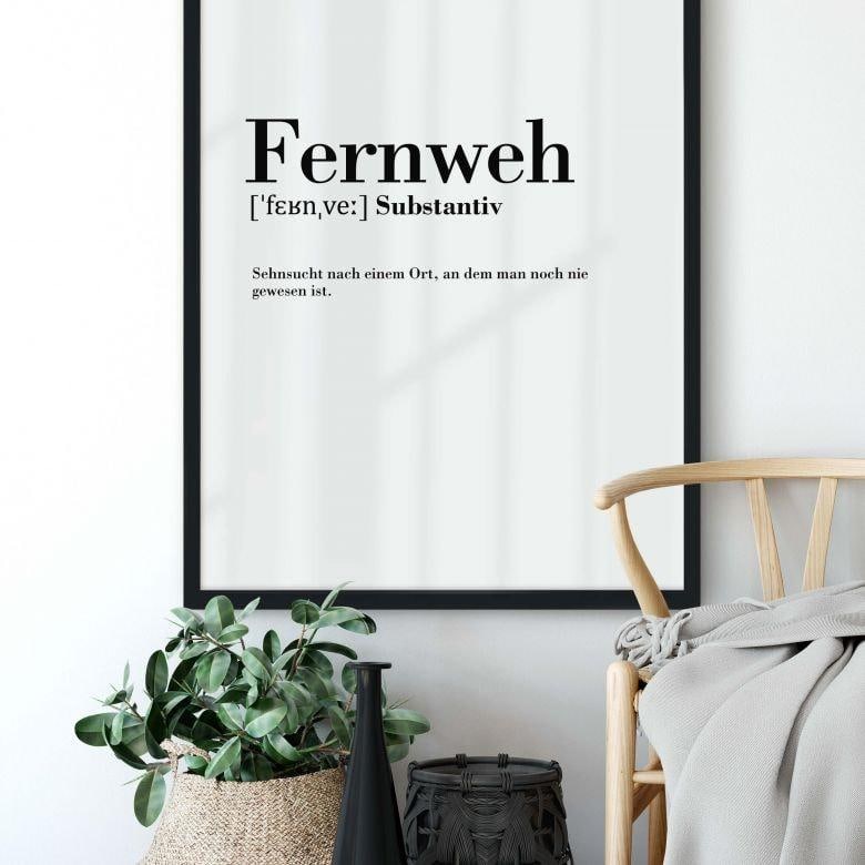Poster Grammatik Fernweh