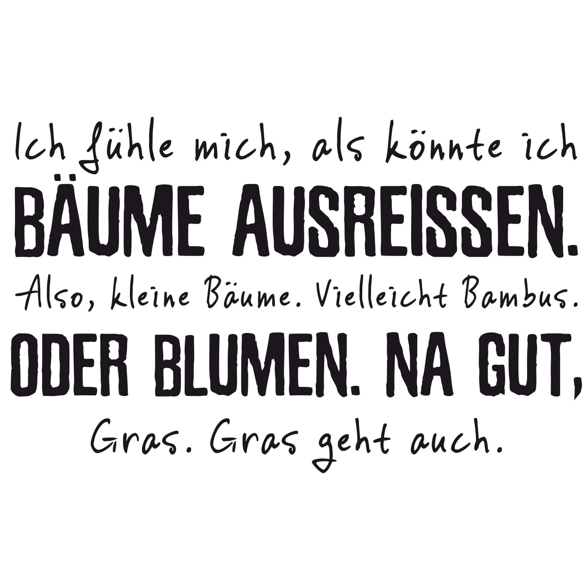 Wandtattoo Bäume ausreißen