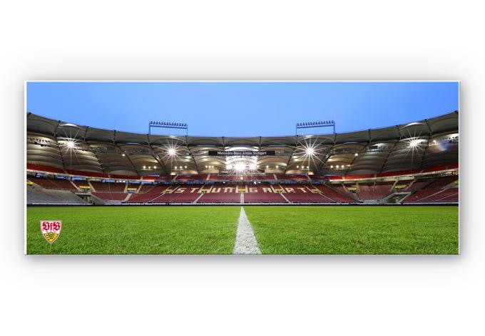 Leichtes Wandbild VfB Stuttgart Arena Tribüne - Panorama | mattes Finish