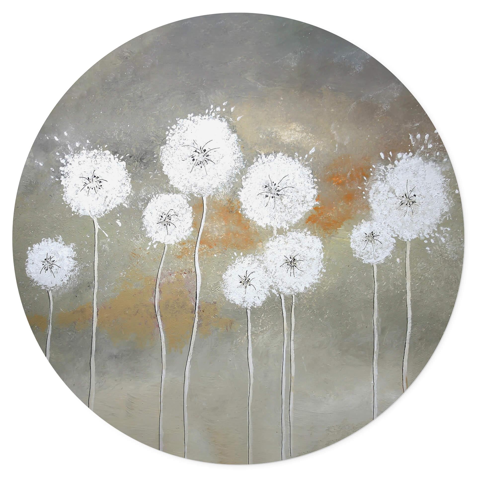 Muursticker Melz - White Dandelions