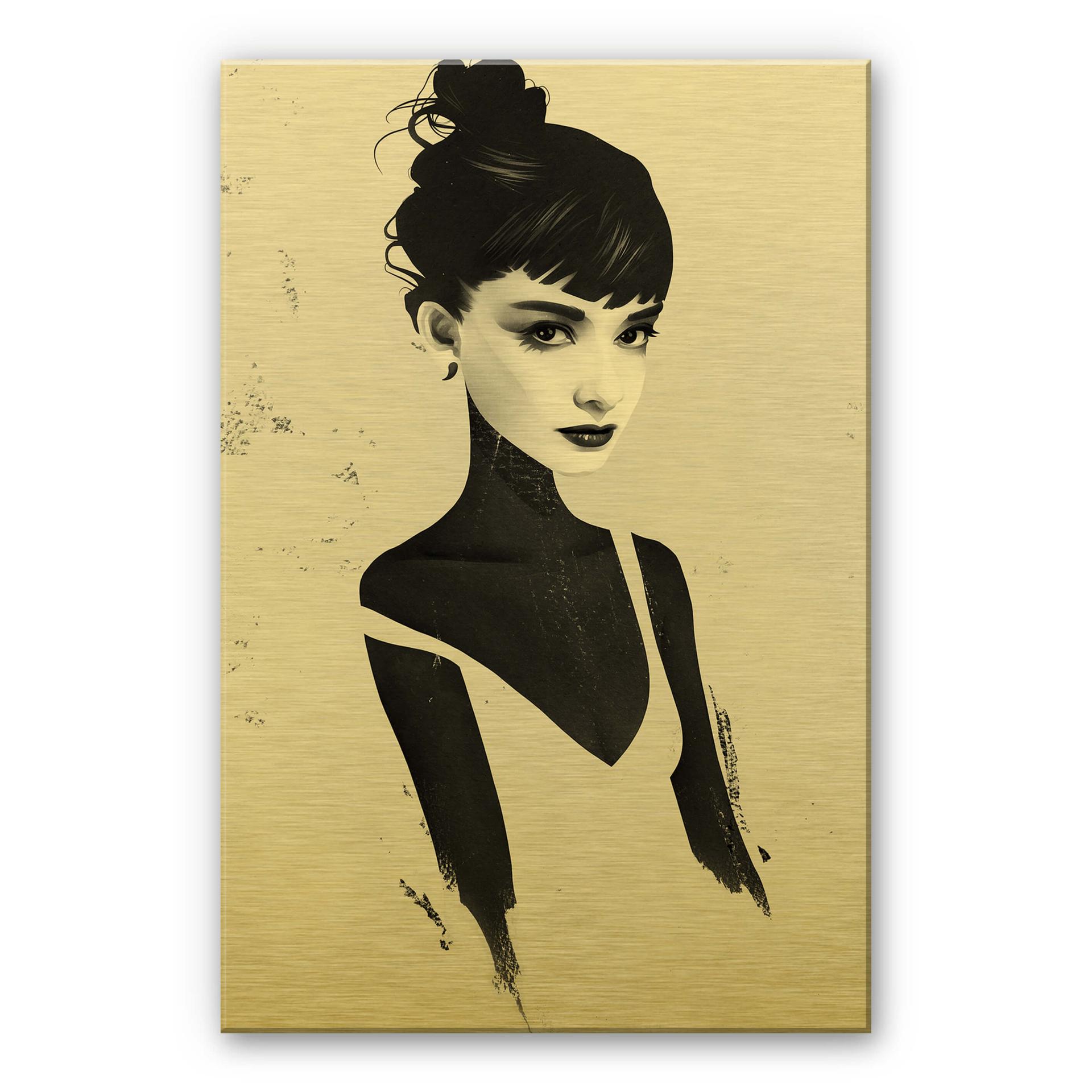 Alu-Dibond med guldeffekt - Ireland - Oh Audrey – print på aluminium (Alu-Dibond)