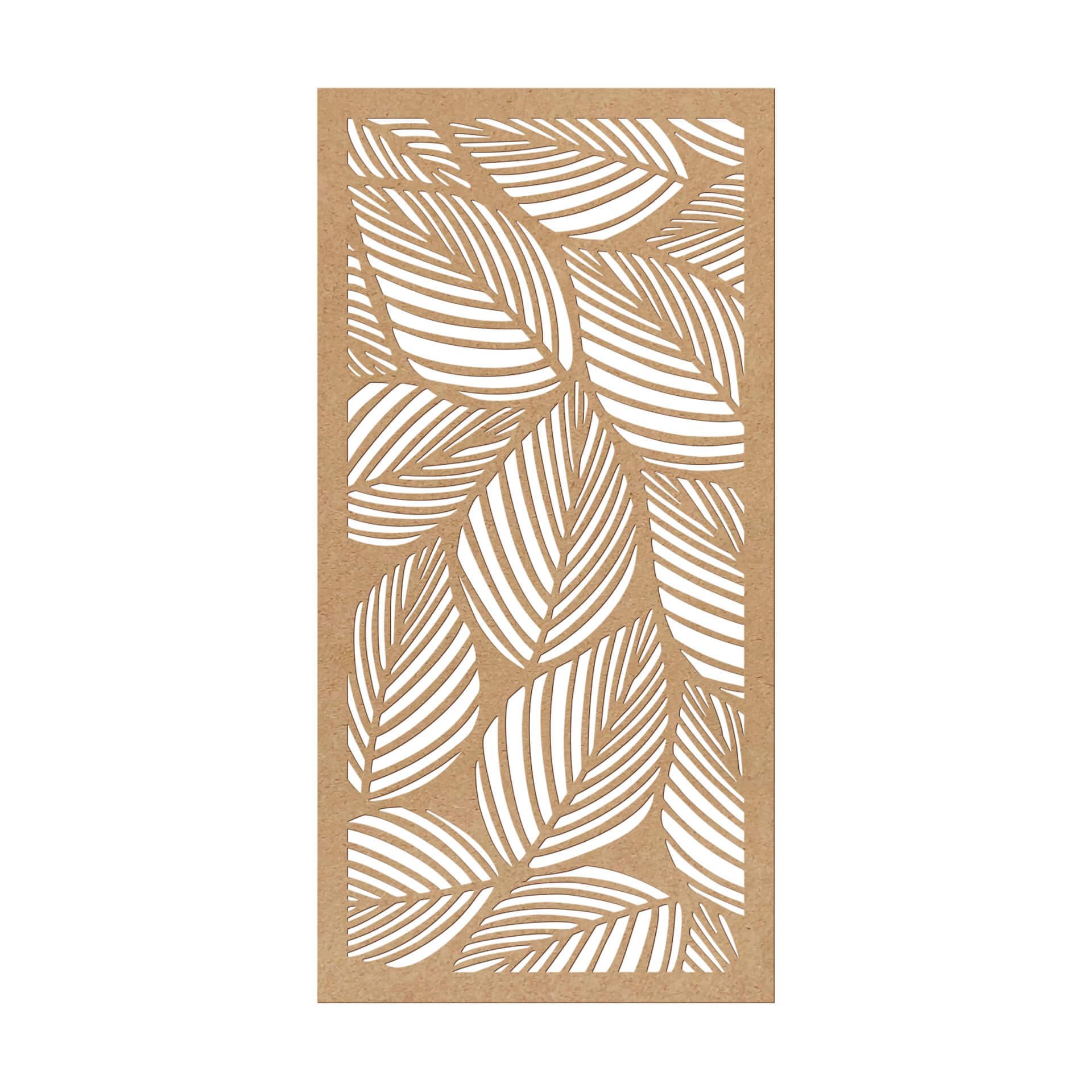 Decoración en madera hojas de haya - MDF naturaleza