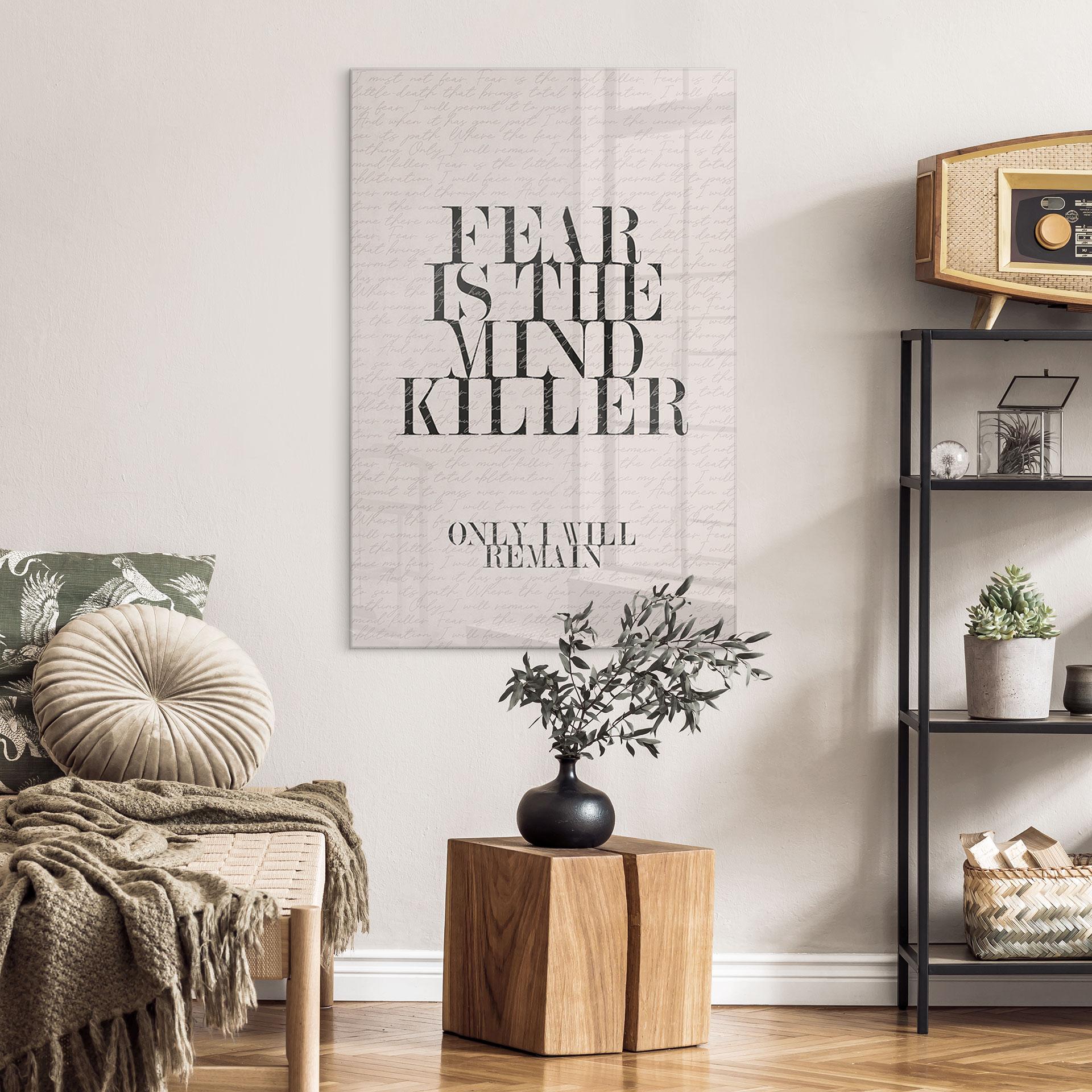 Akrylbillede Filmcitat fra Dune - Fear is the Mind-Killer