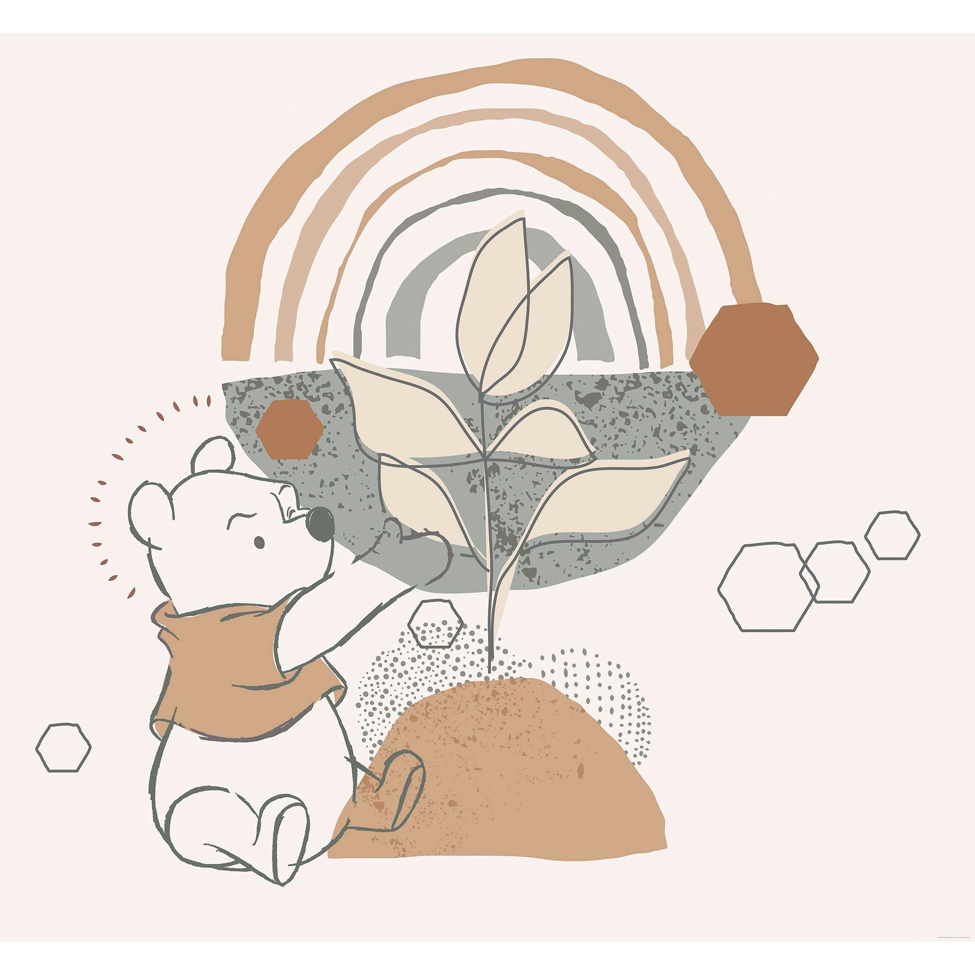 Tapet - Winnie the Pooh vokser - 300 x 280 cm