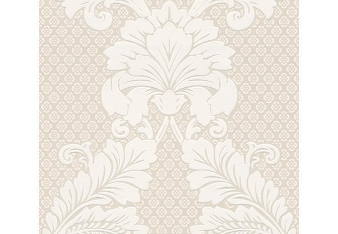 Architects Paper Vliestapete Luxury wallpaper Barocktapete mit Ornamenten in Echtflock creme, metall