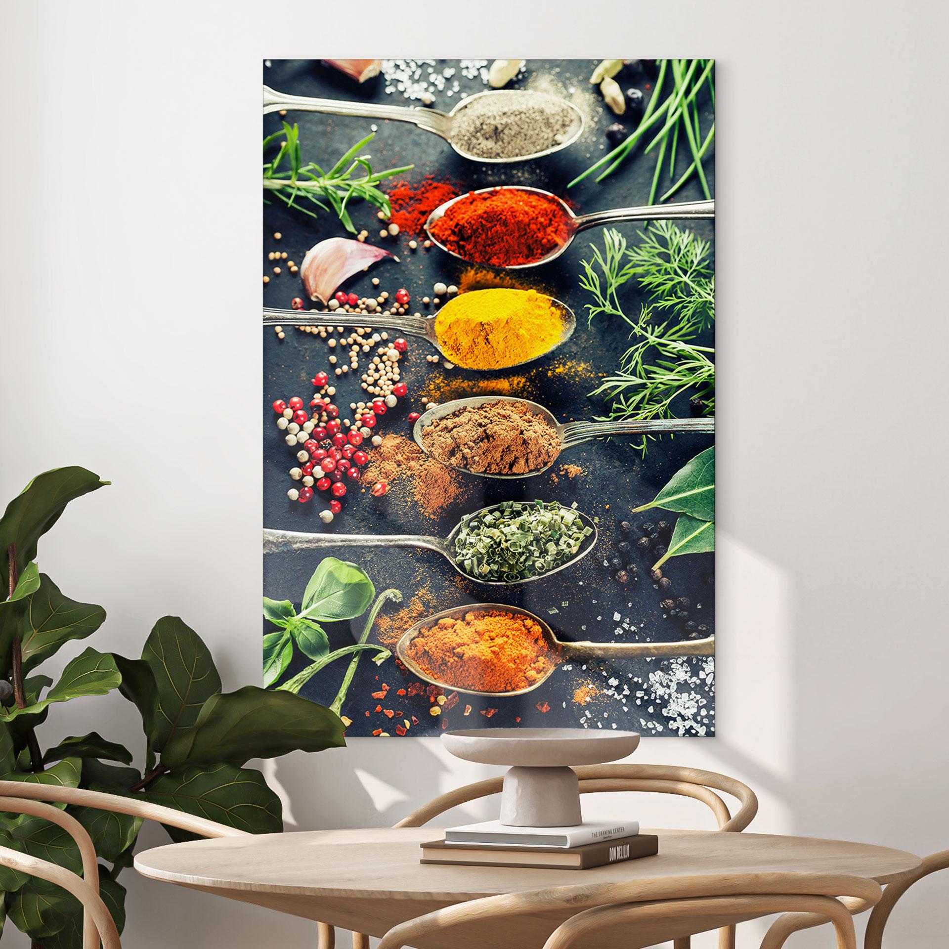 Wandbild Kräutervielfalt 01 - Alu-Dibond