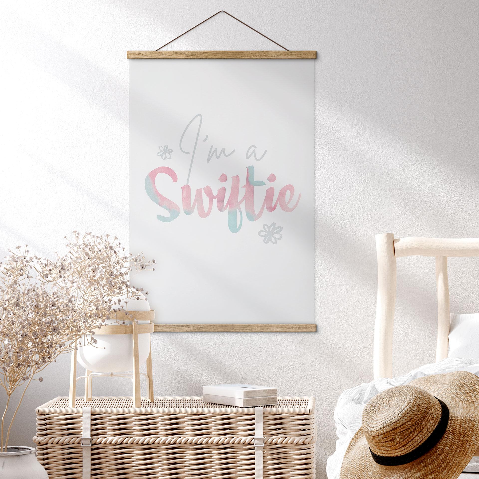 Tekstil plakat I'm a Swiftie - inspireret af Taylor Swift