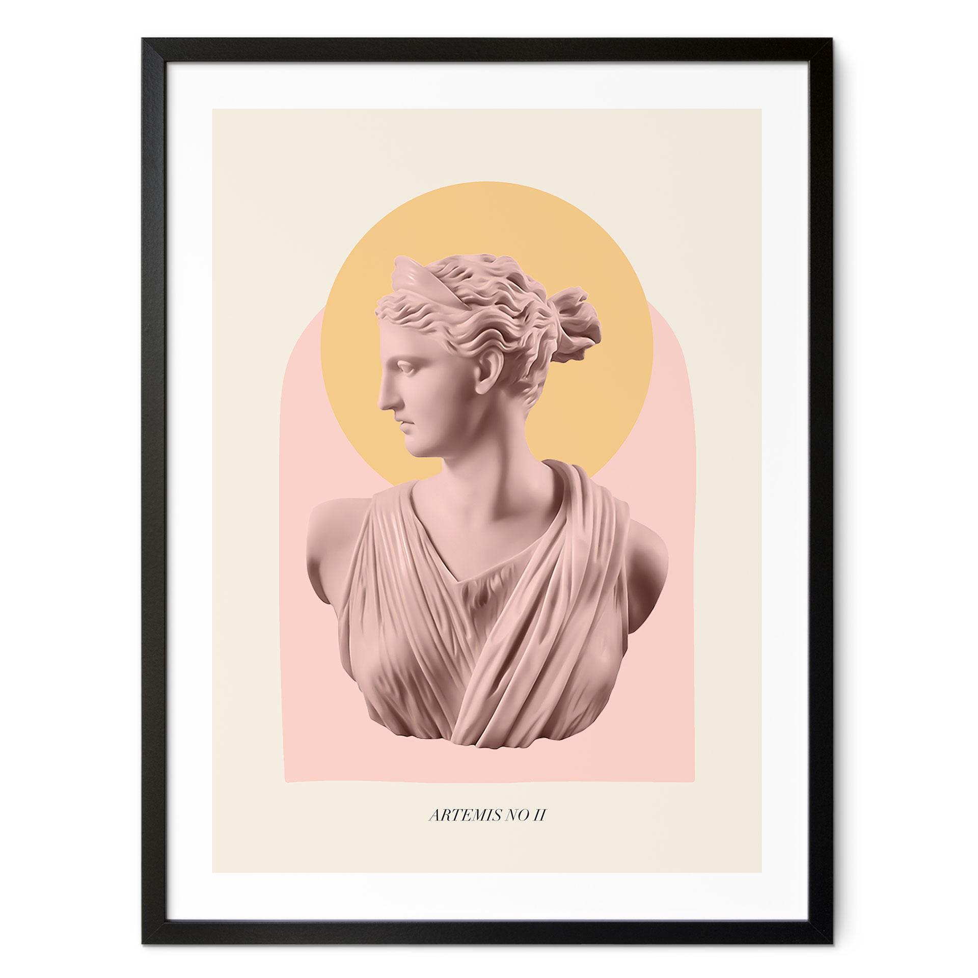 Plakat Statue af gudinden Artemis - Grace Digital Art