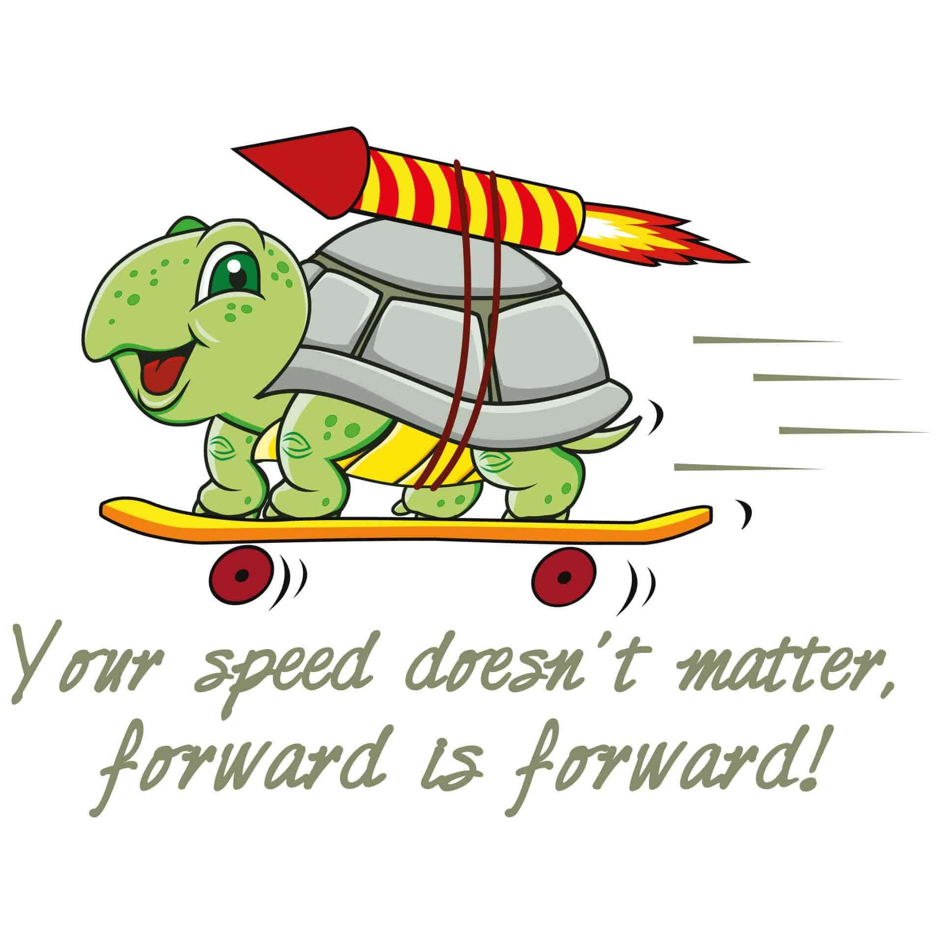 Adesivo murale - Your speed doesn't matter...