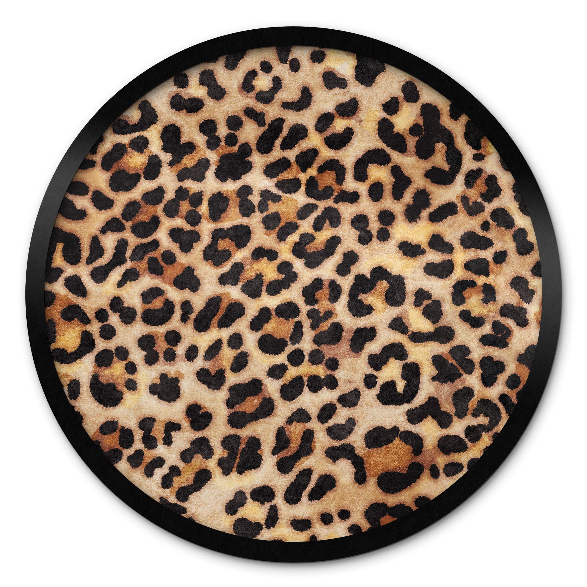 Plakat Vild leopard - Dyreprint - Tunaboylu - Rund