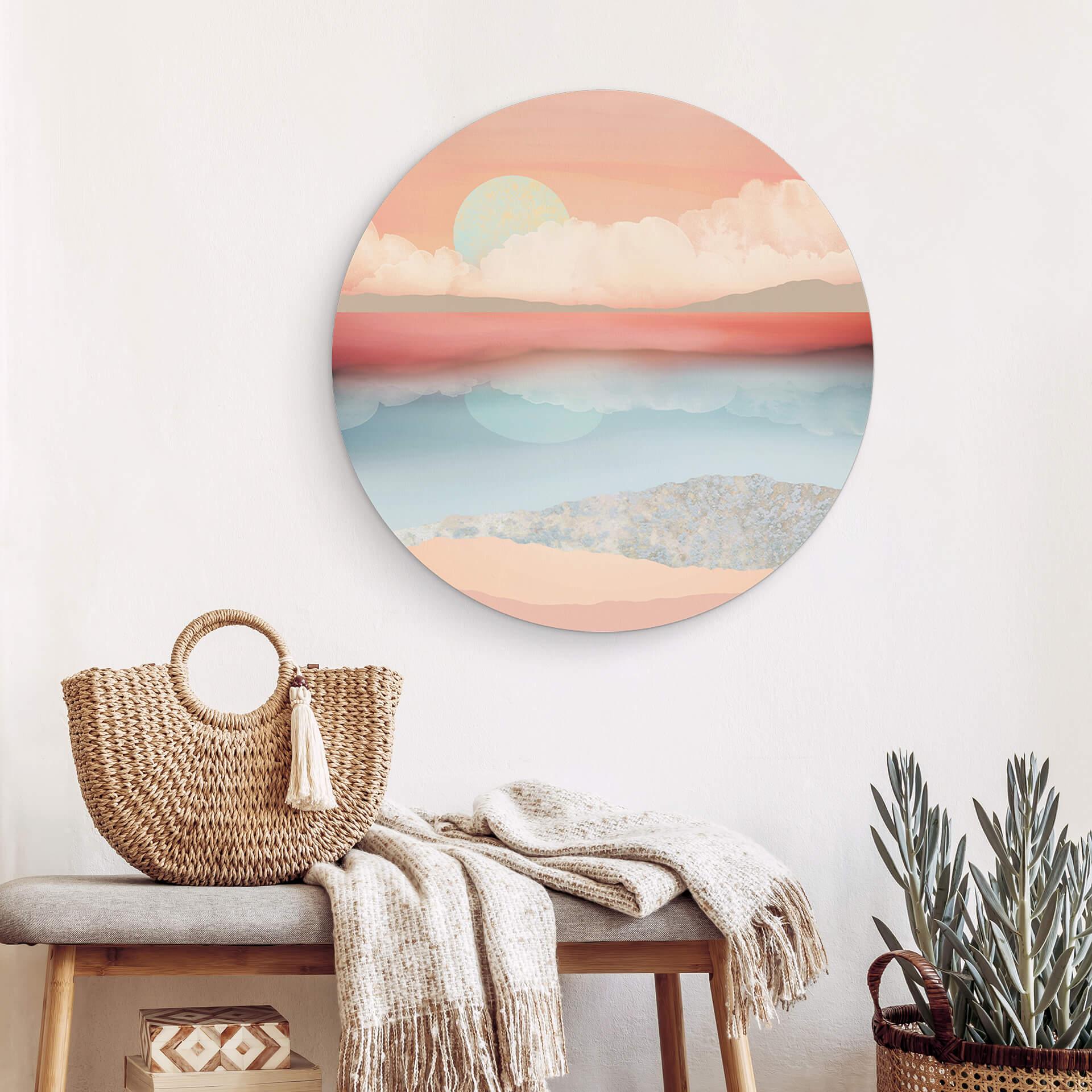 Wandcirkel SpaceFrog Designs - Pink Sky