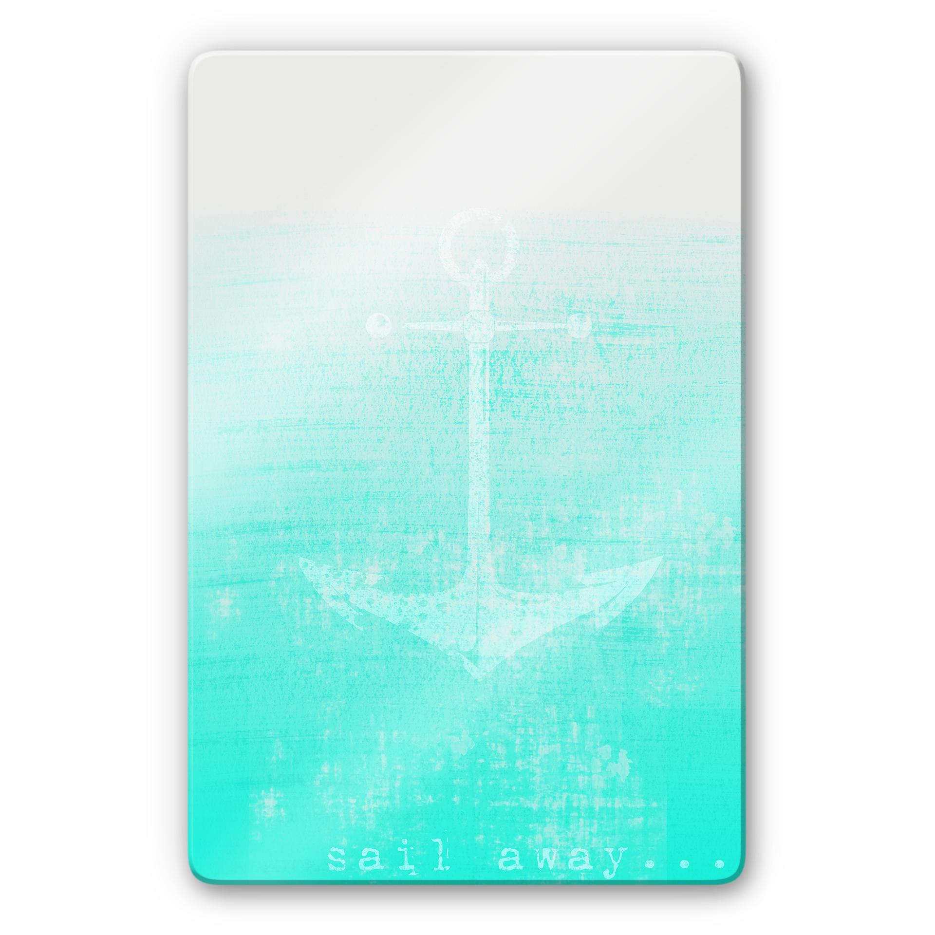 Tableau en verre - Sail away