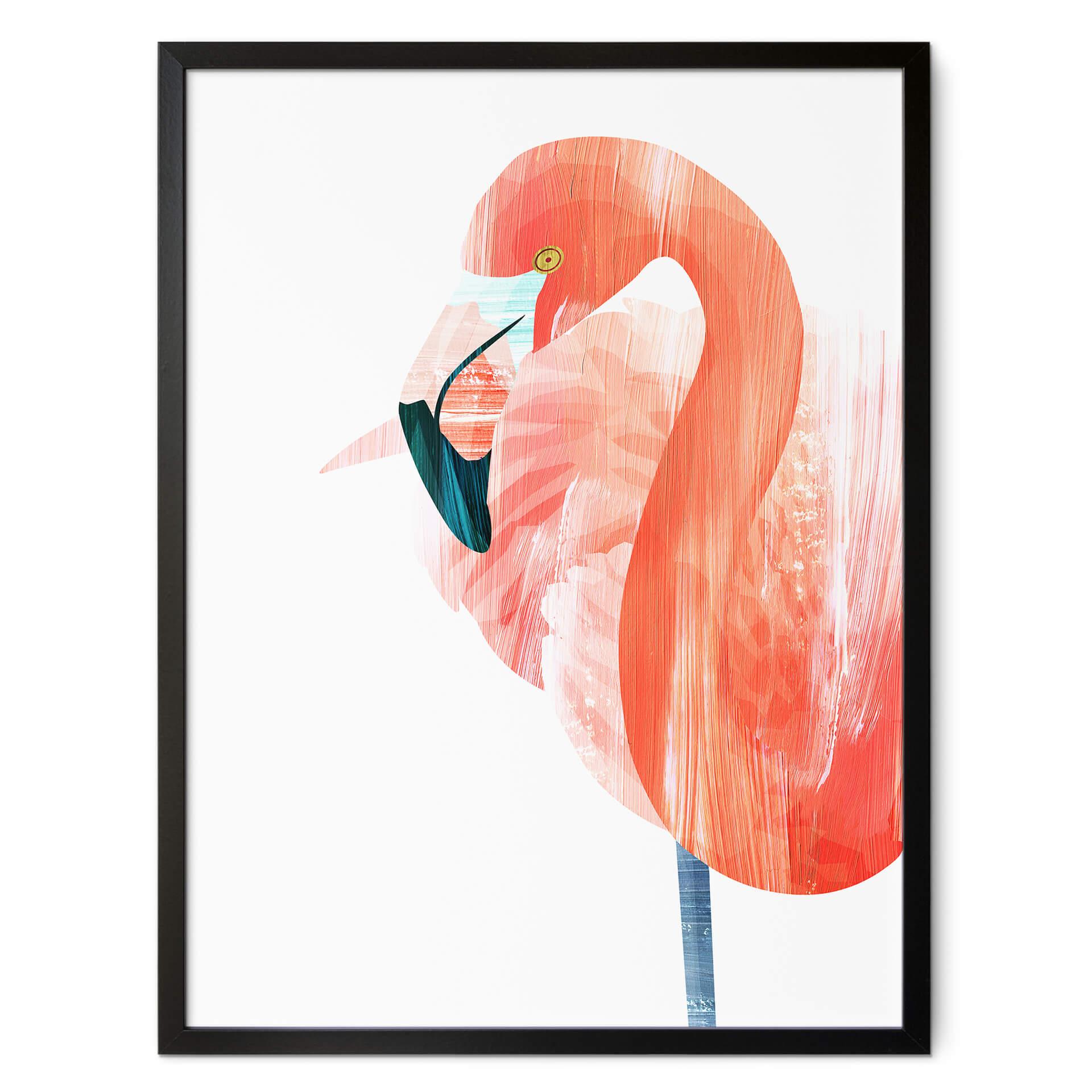Póster Goed Blauw - Flamenco rosa
