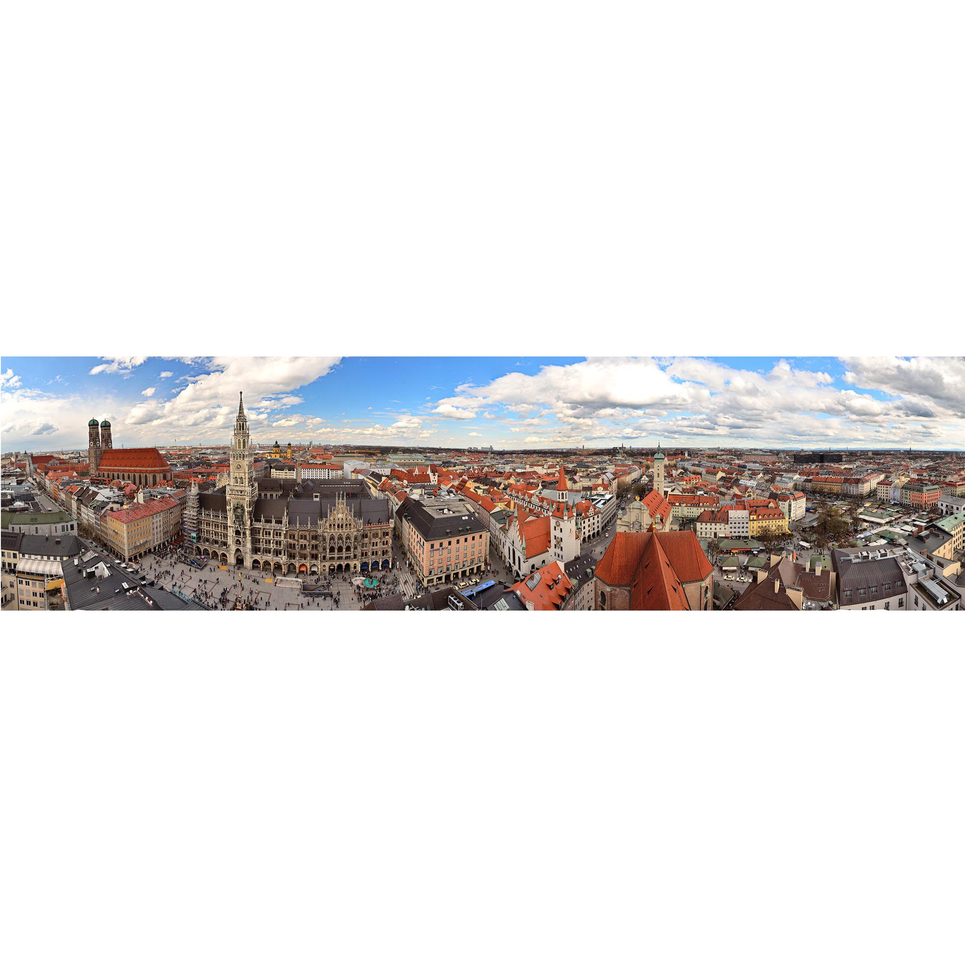 Fotomural panoramica del skyline de Munich