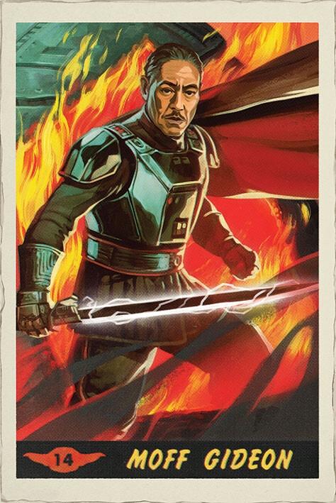Poster, Filmposter Star Wars: The Mandalorian - Moff Gideon Card 61x91,5 cm