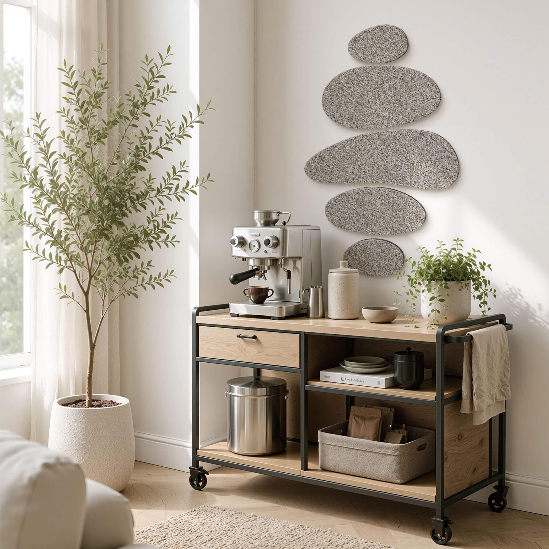 Decori in feltro - Sassi impilati con funzione acustica