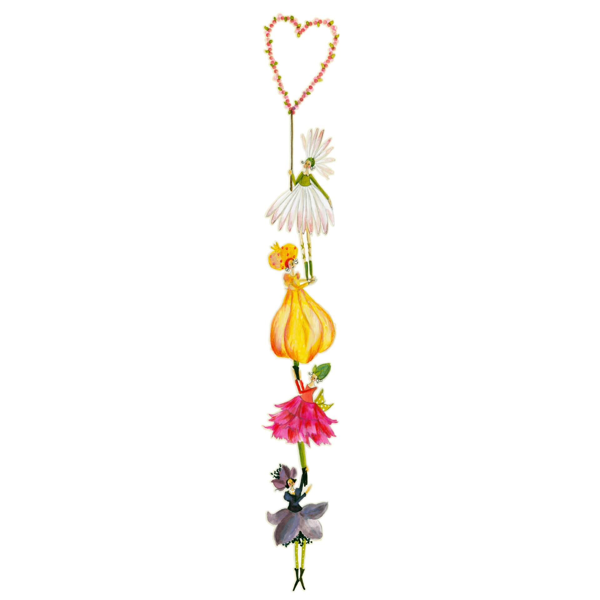 Muursticker Blanz – Hart van bloemen