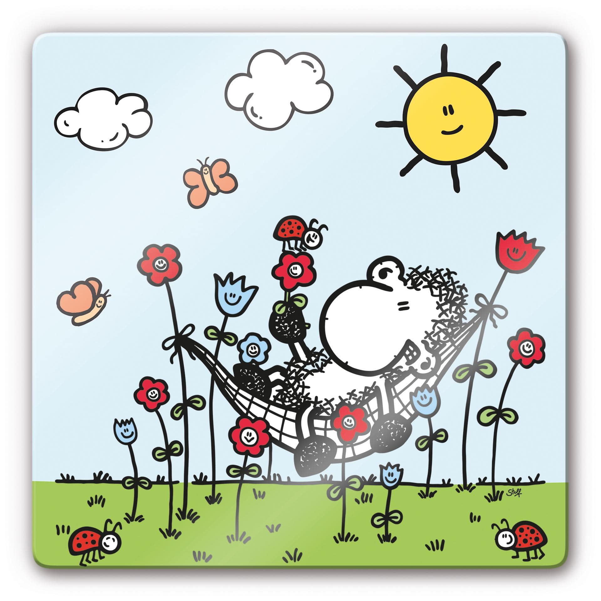 Glasbild sheepworld Ganz viel nix