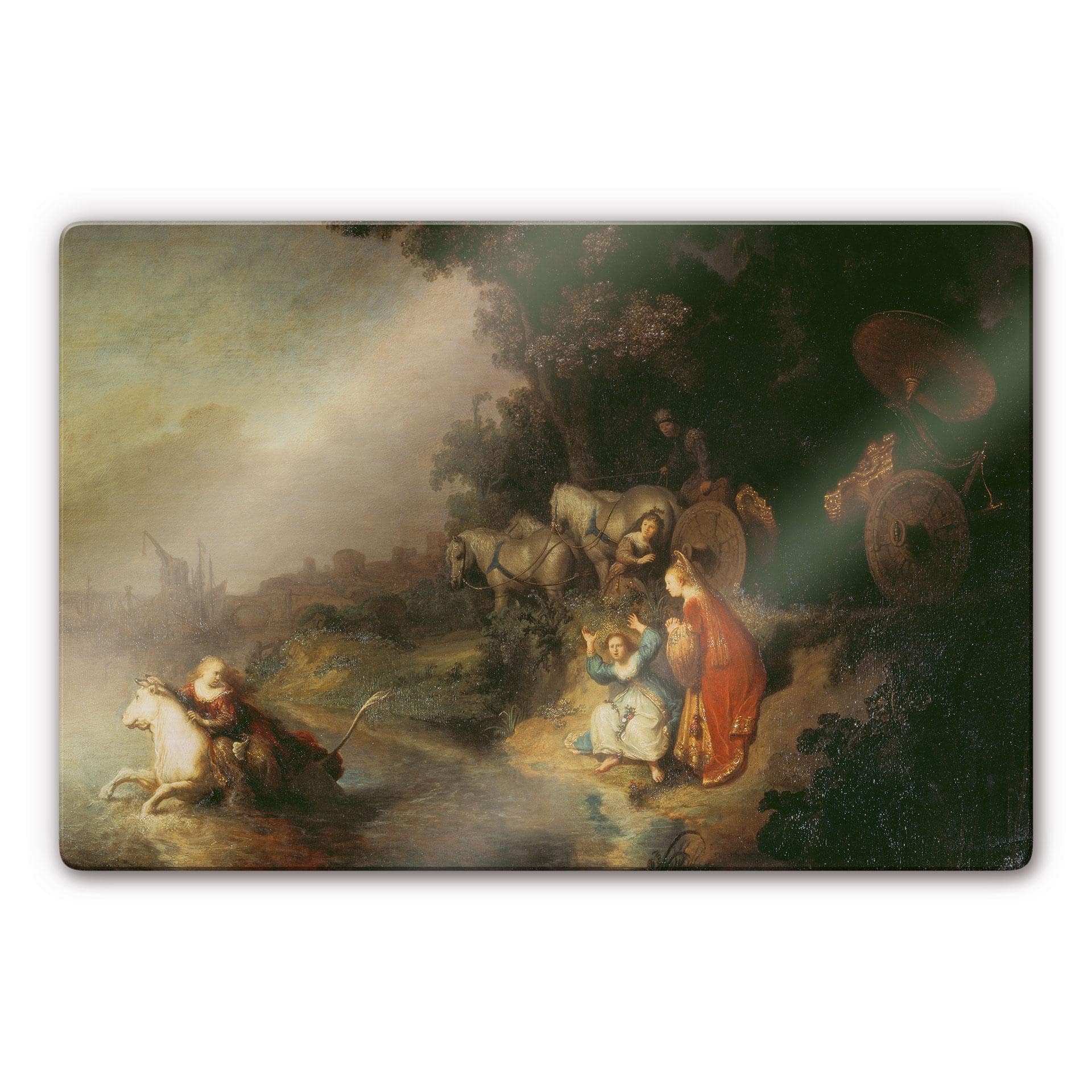 Tableau en verre - Rembrandt -  L'enlèvement d'Europe, 1632