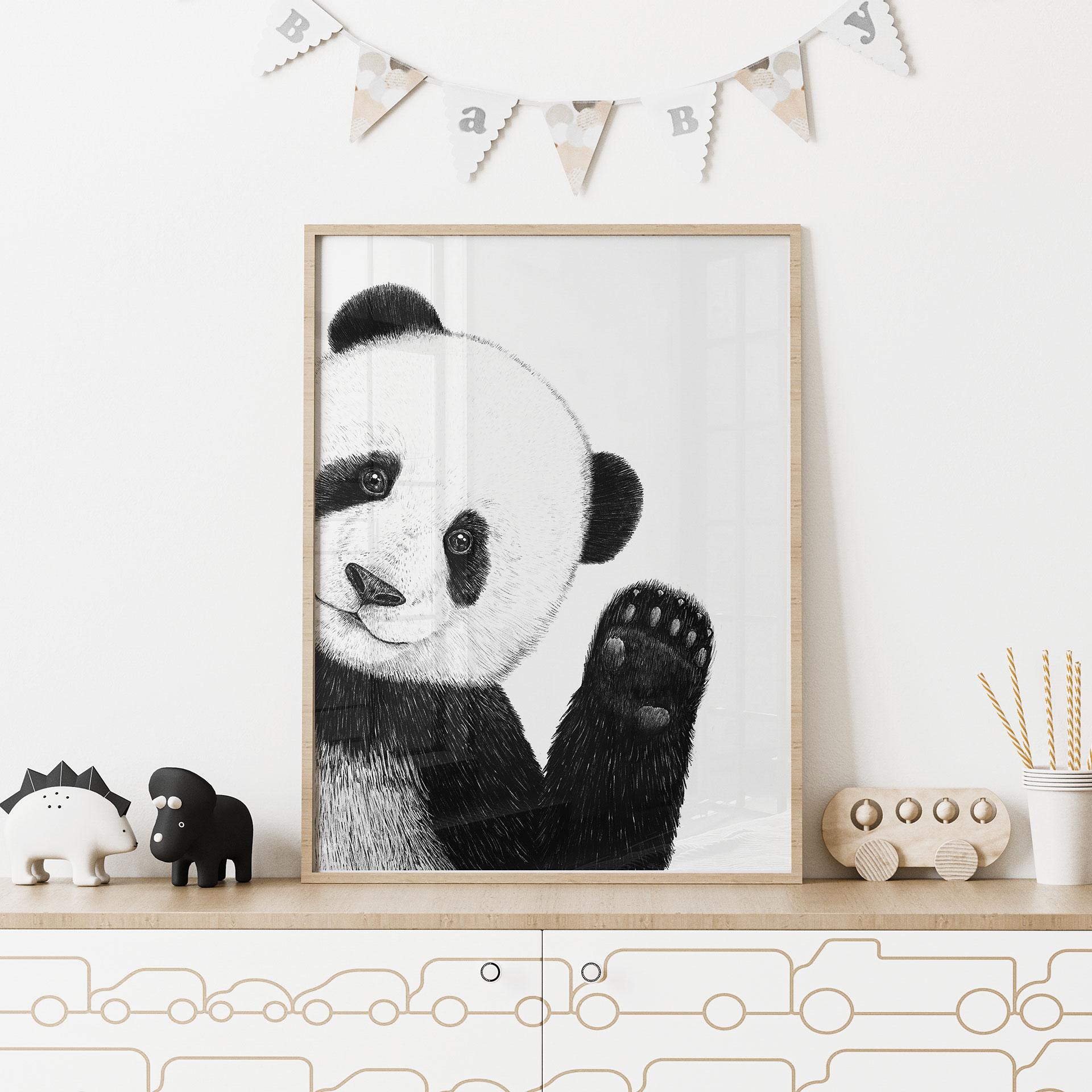 Póster Panda ondulante - Korenkova