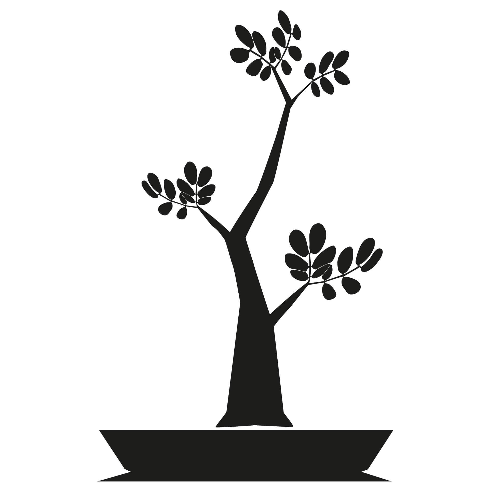 Muursticker Bonsai