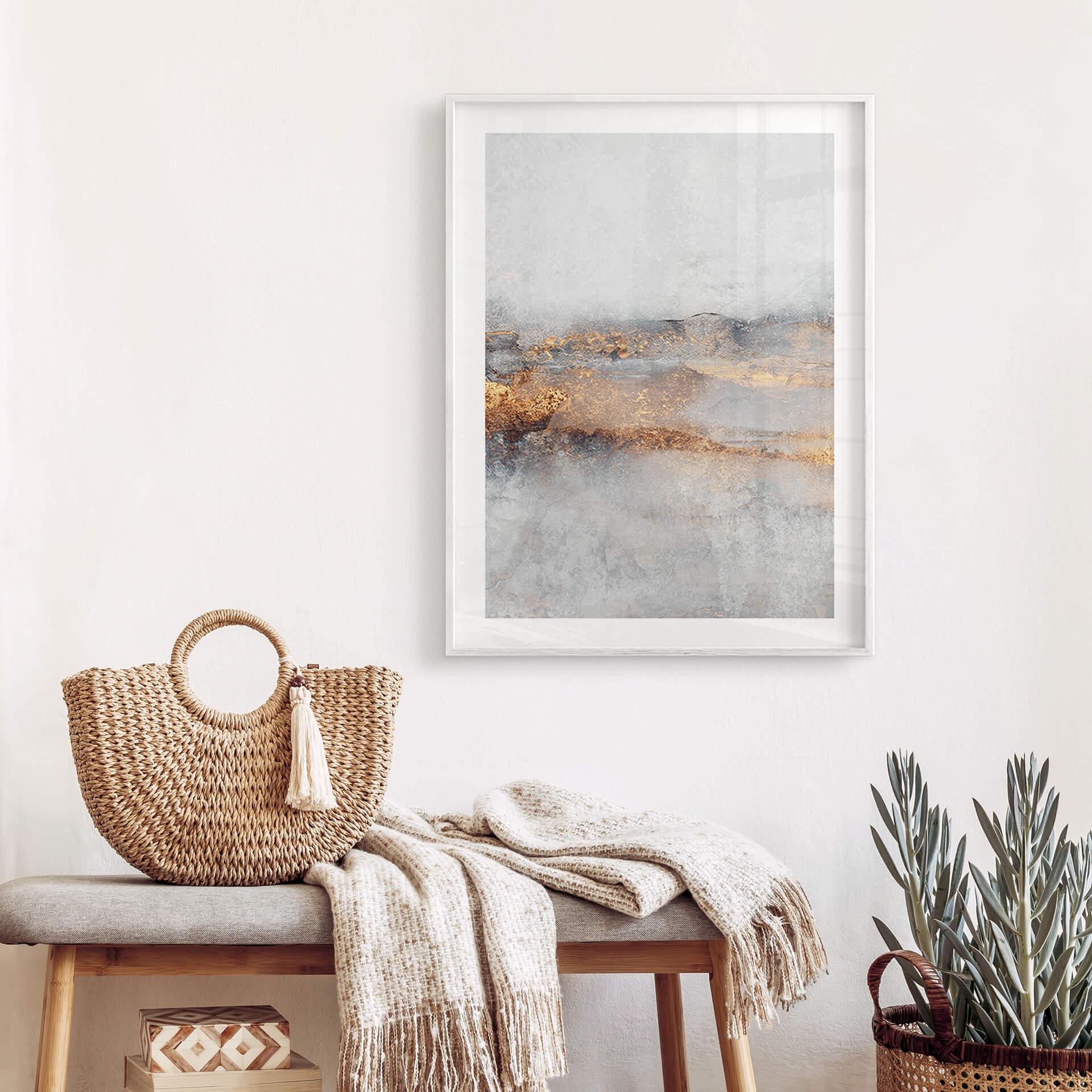 Póster Fredriksson - Un rastro dorado en la niebla