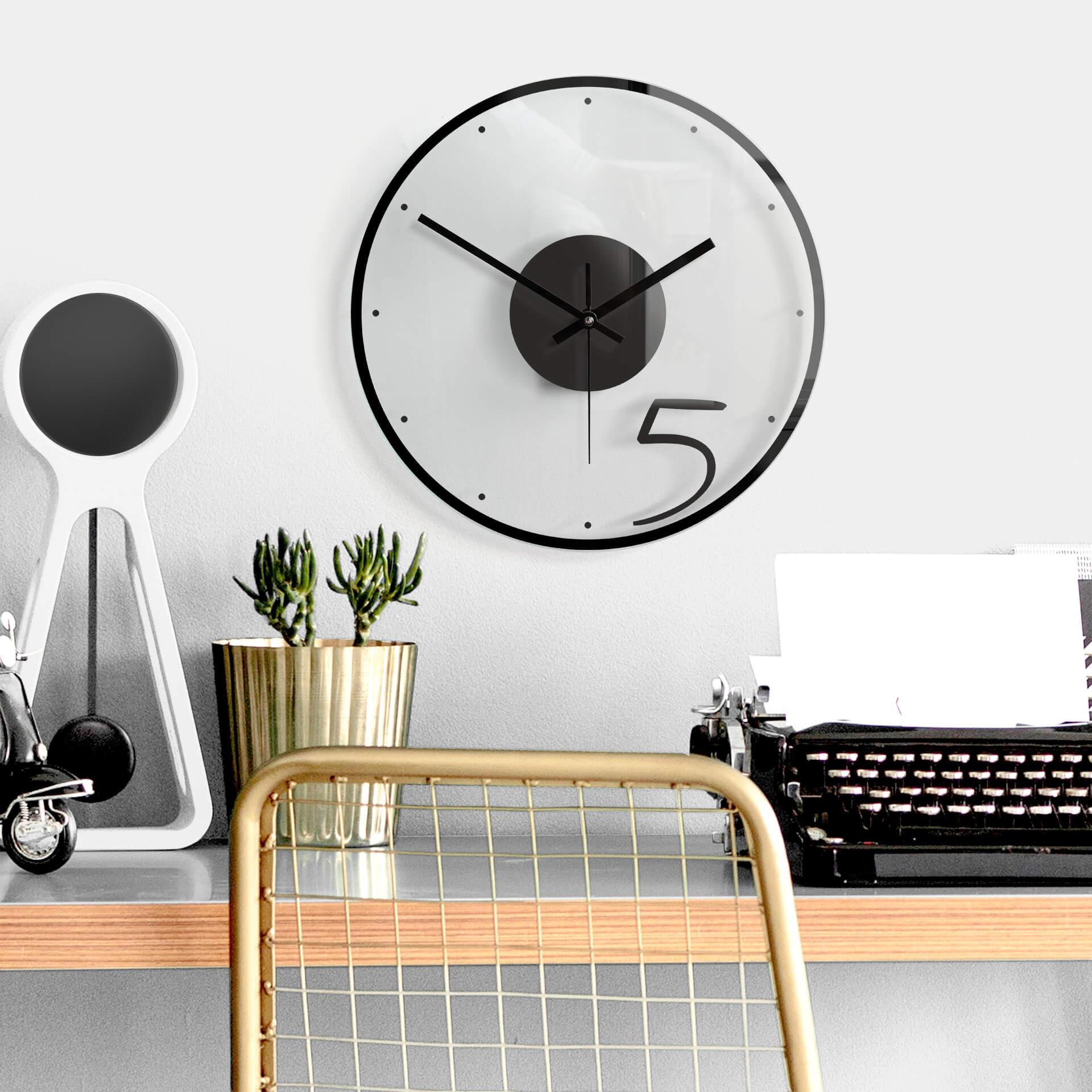 Orologio in vetro - Cinque 02