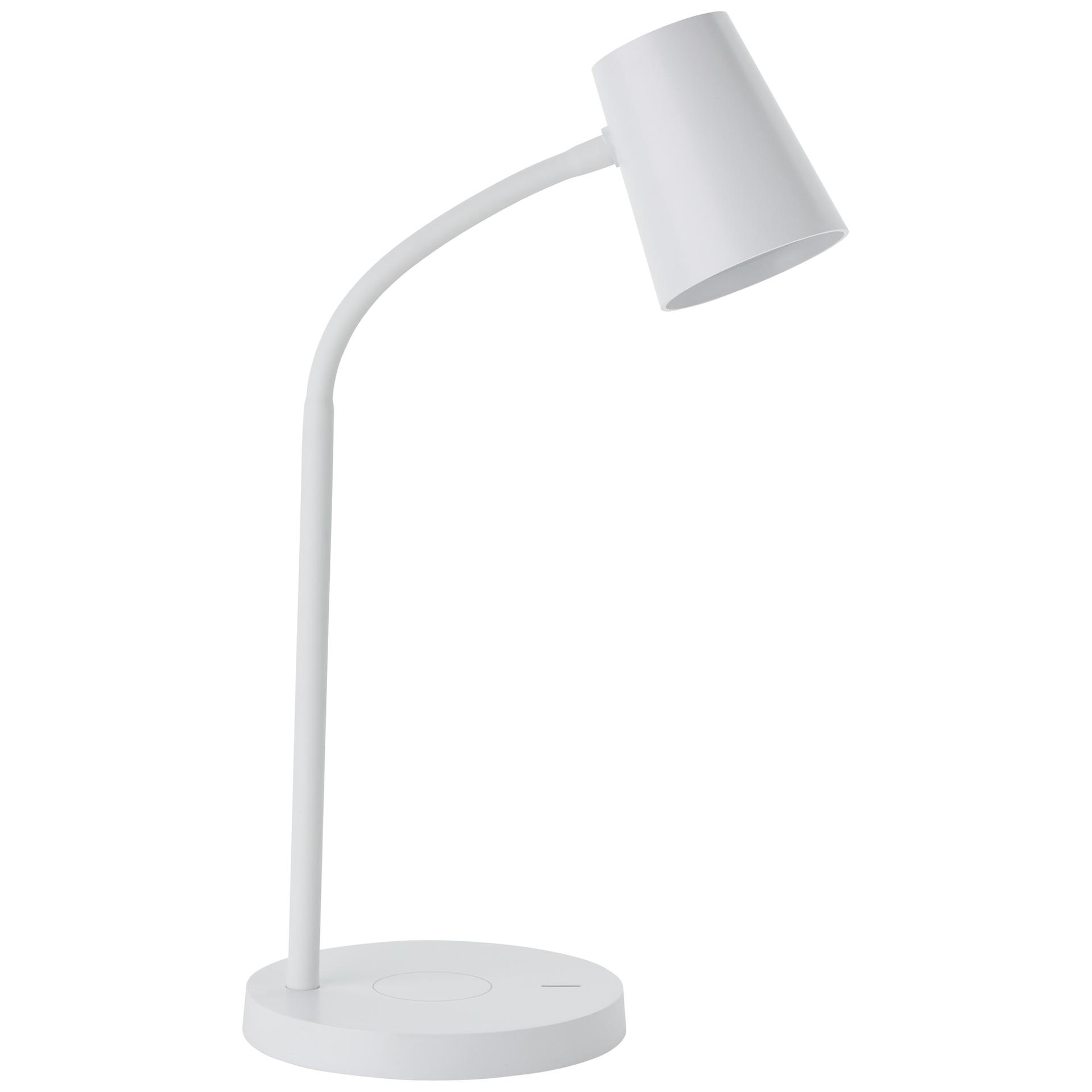 Tischleuchte Jannik, weiß, 26 x 14,2 cm, Nachttischlampe, dimmbar