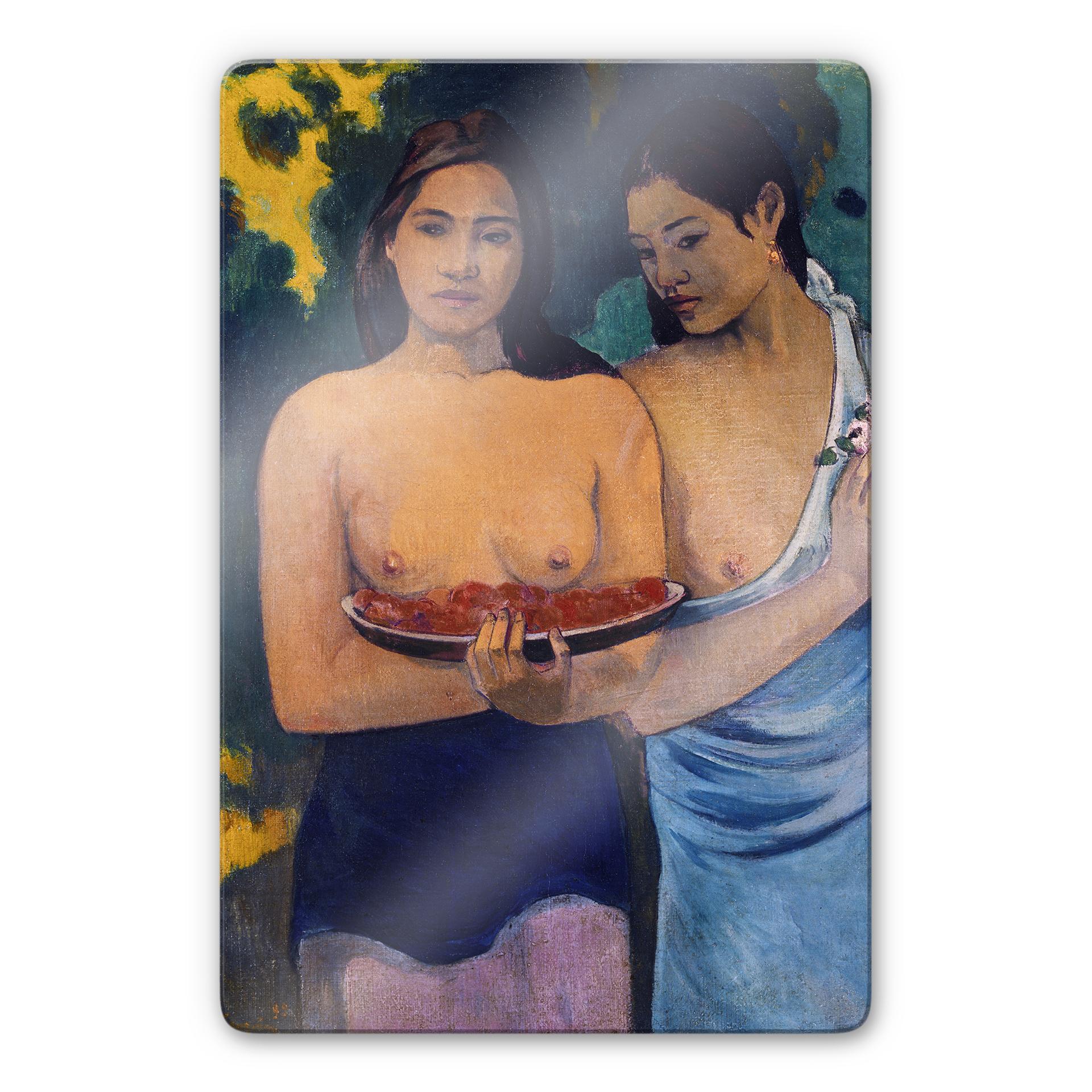 Glasbillede - Gaugin - To kvinder fra Tahiti