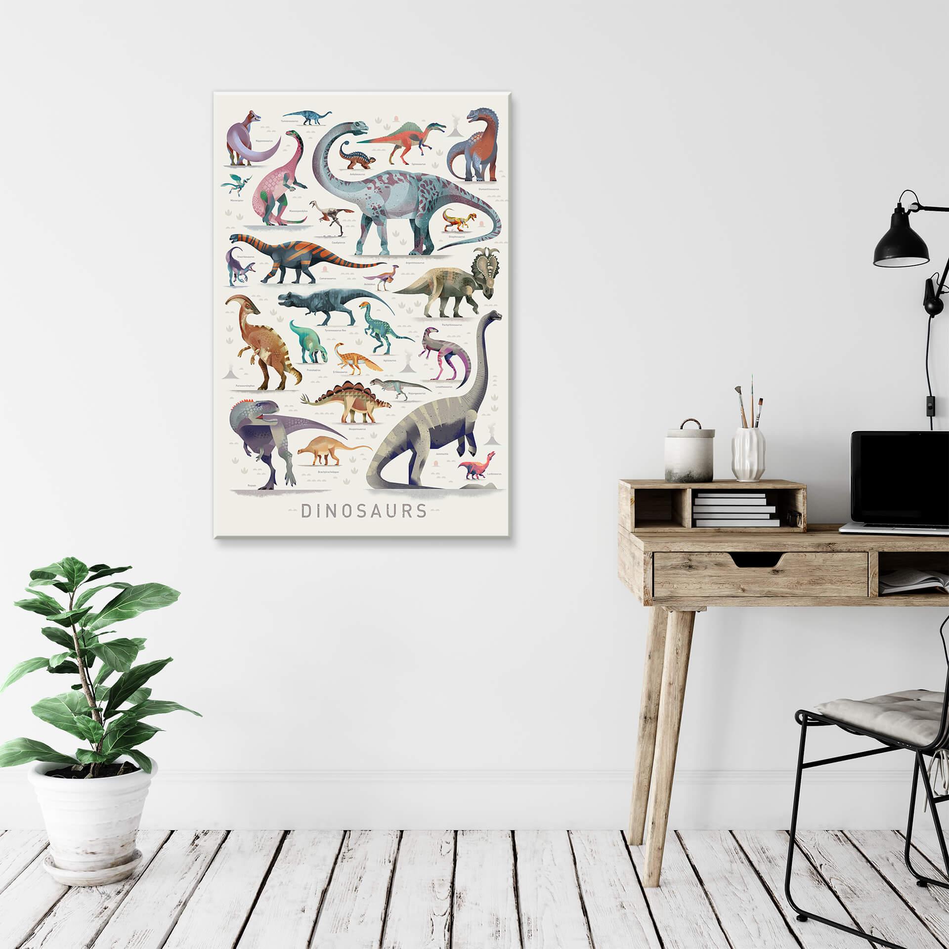 Leinwandbild Braun - Dinosaurs