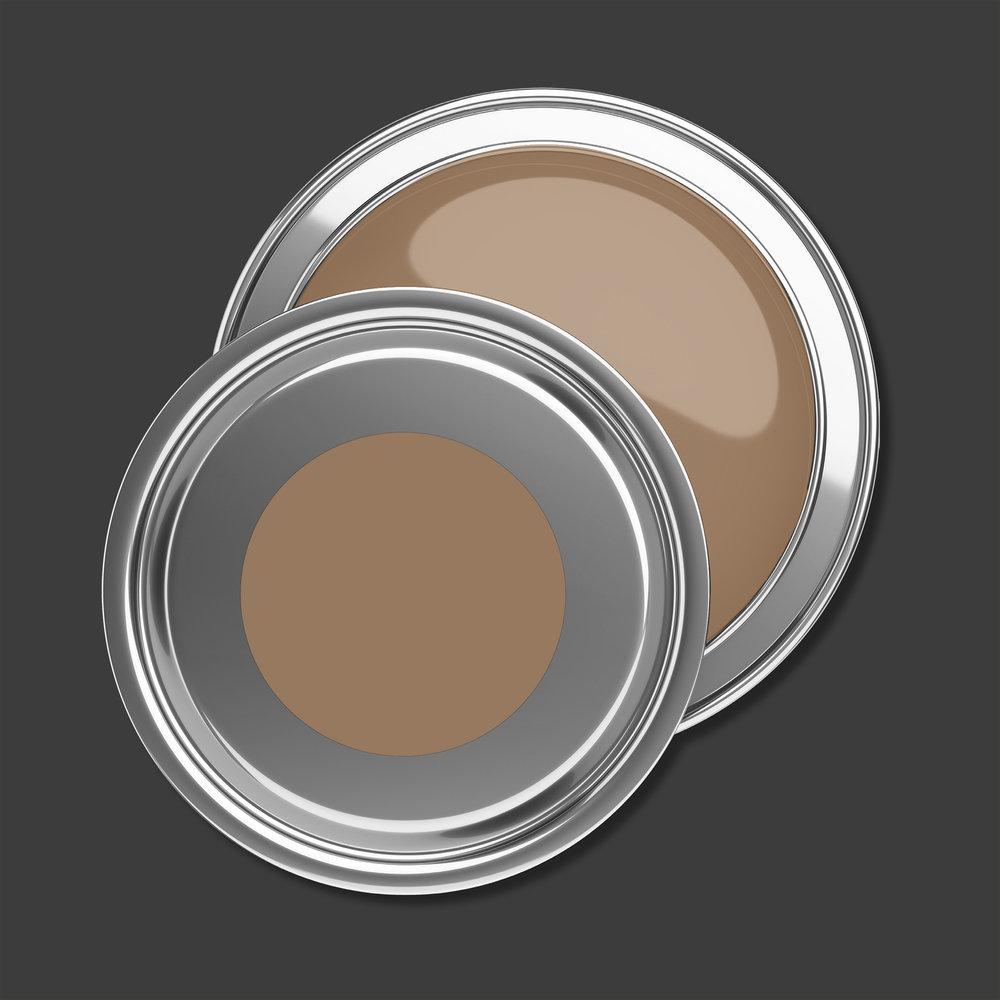 Premium Wandfarbe Braun - Tuchmatte Innenwandfarbe - PURO c7019 soothing brown