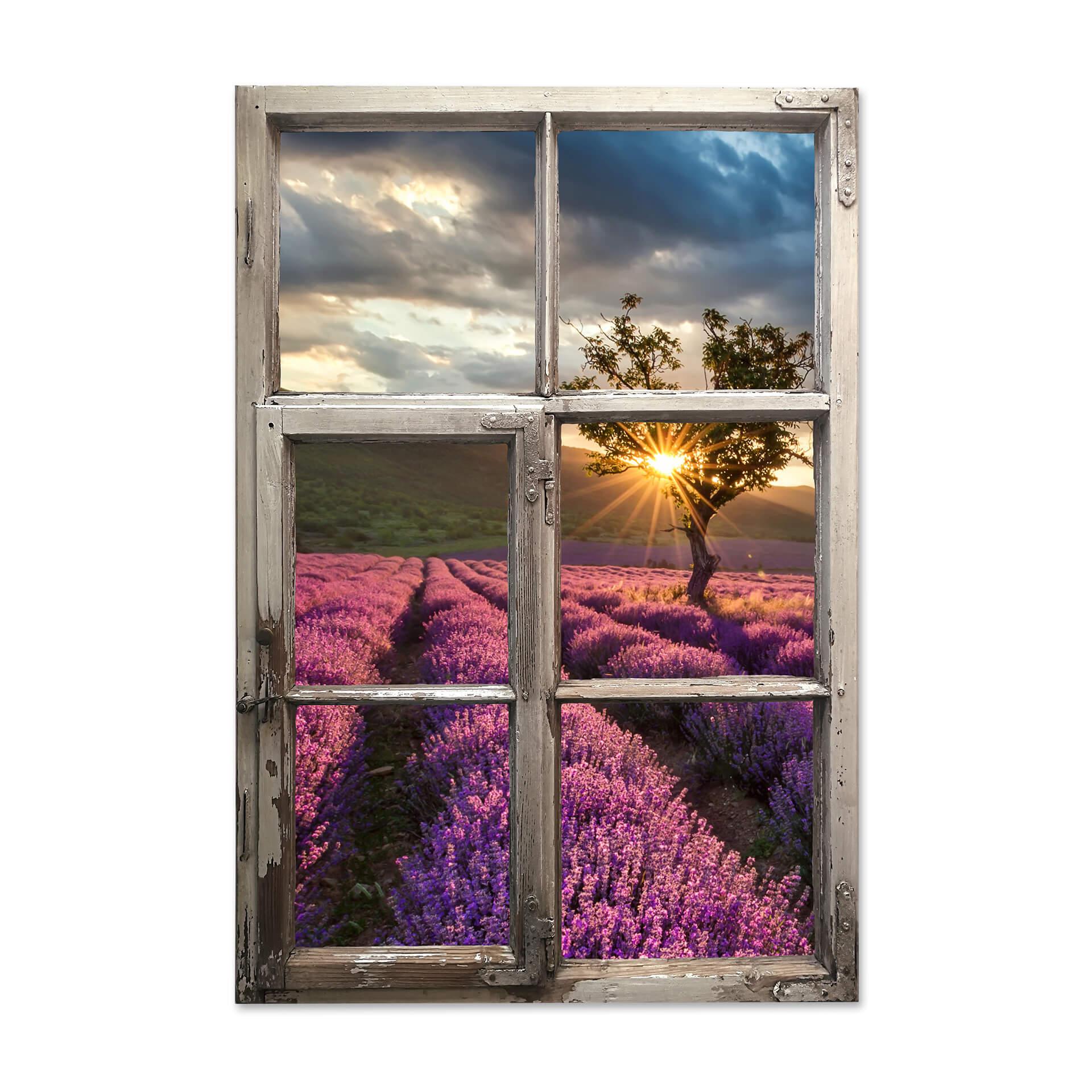 3D Adesivo murale - Lavanda shabby