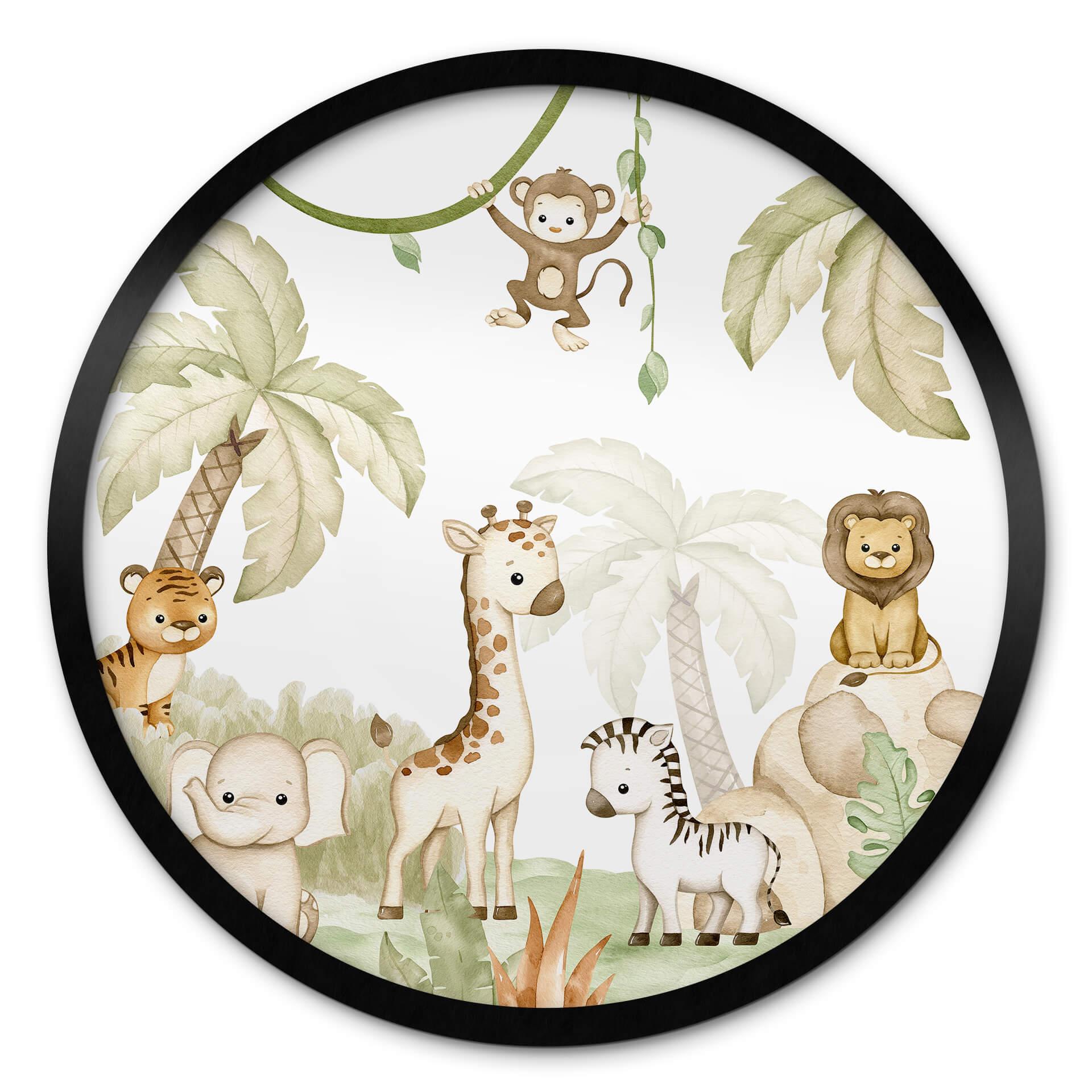 Plakat Oliver Robins - Animals and Palm Trees