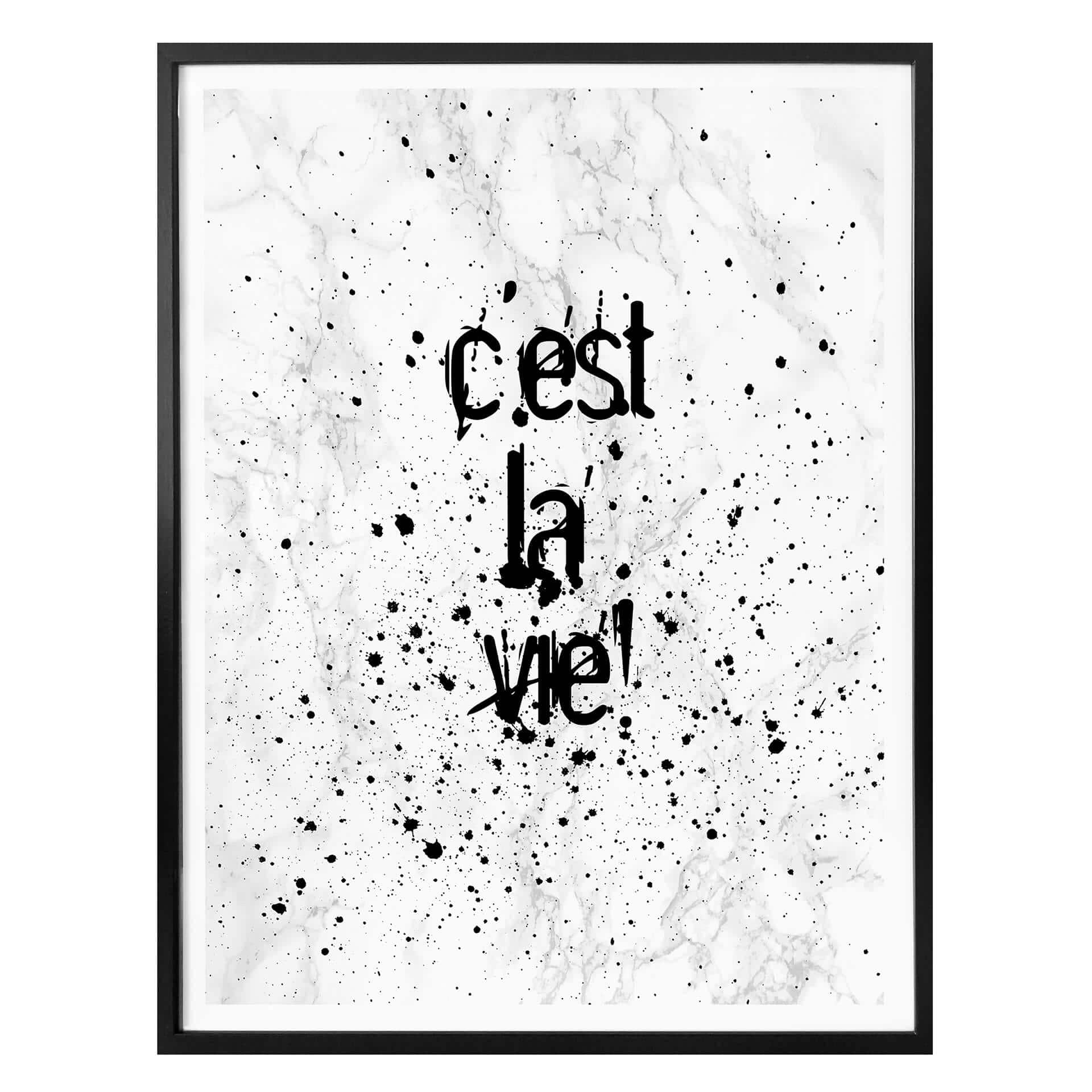 Plakat - C'est la vie