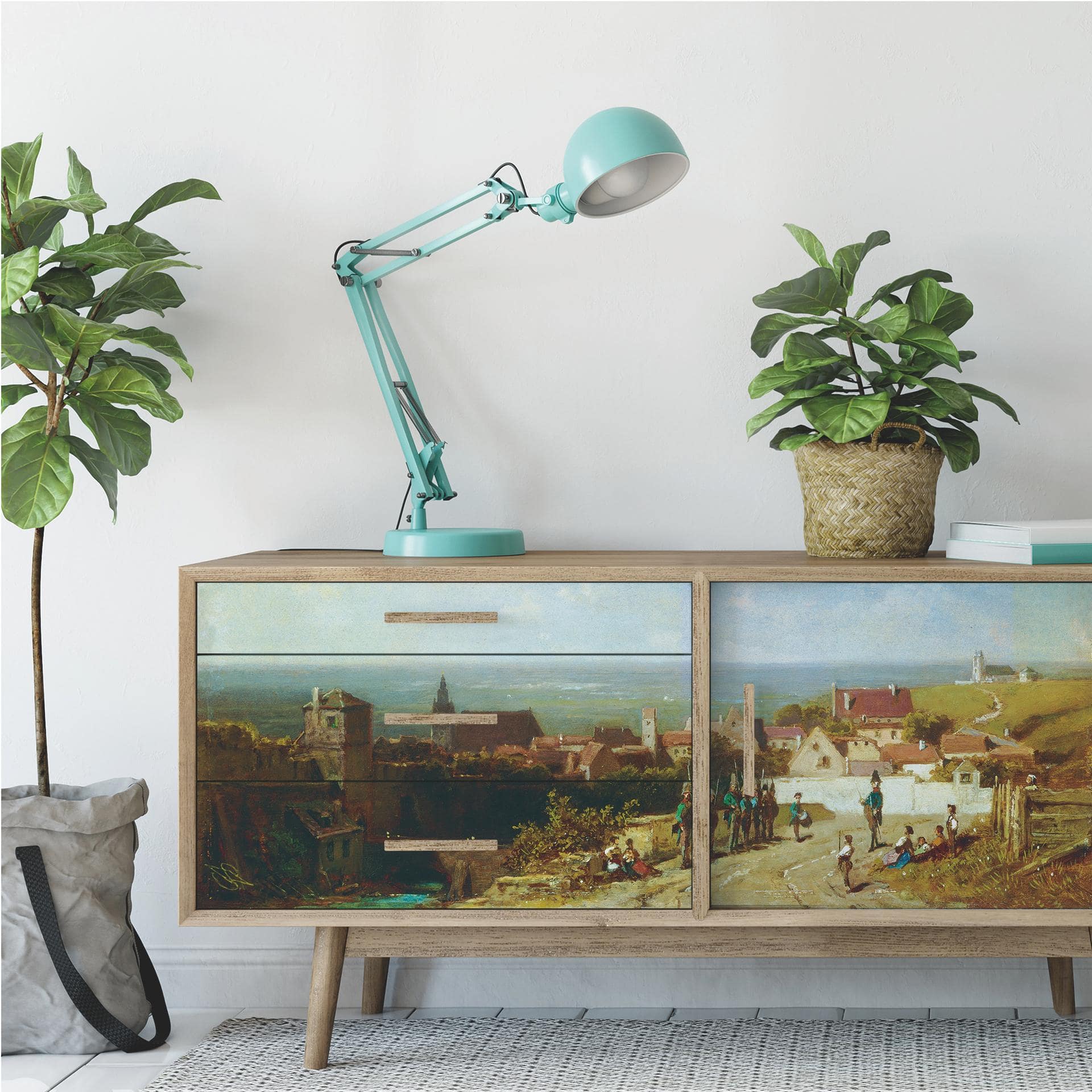 Wallprint W - Spitzweg - Altes Städtchen - Panorama