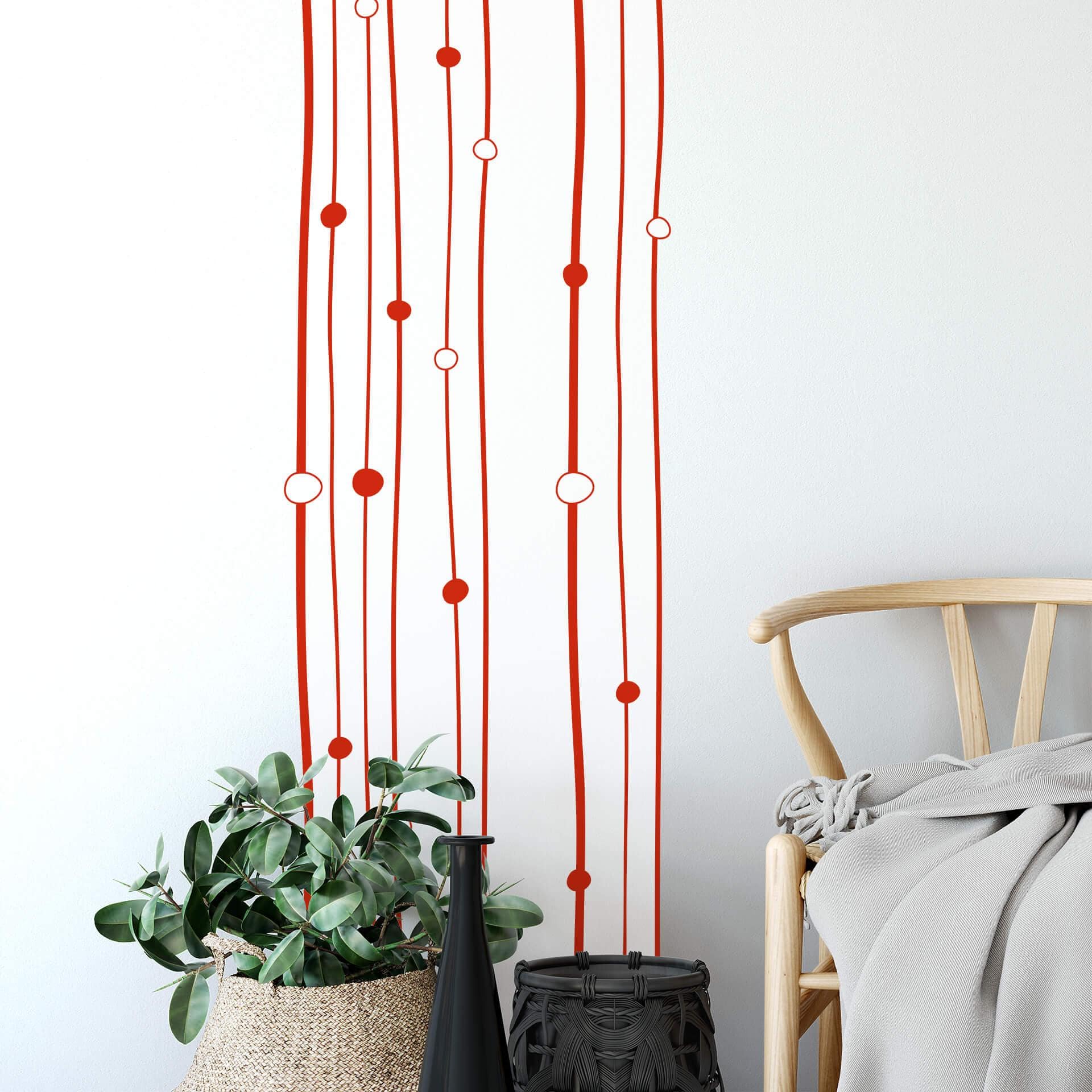 Sticker mural - Bordure petits pois