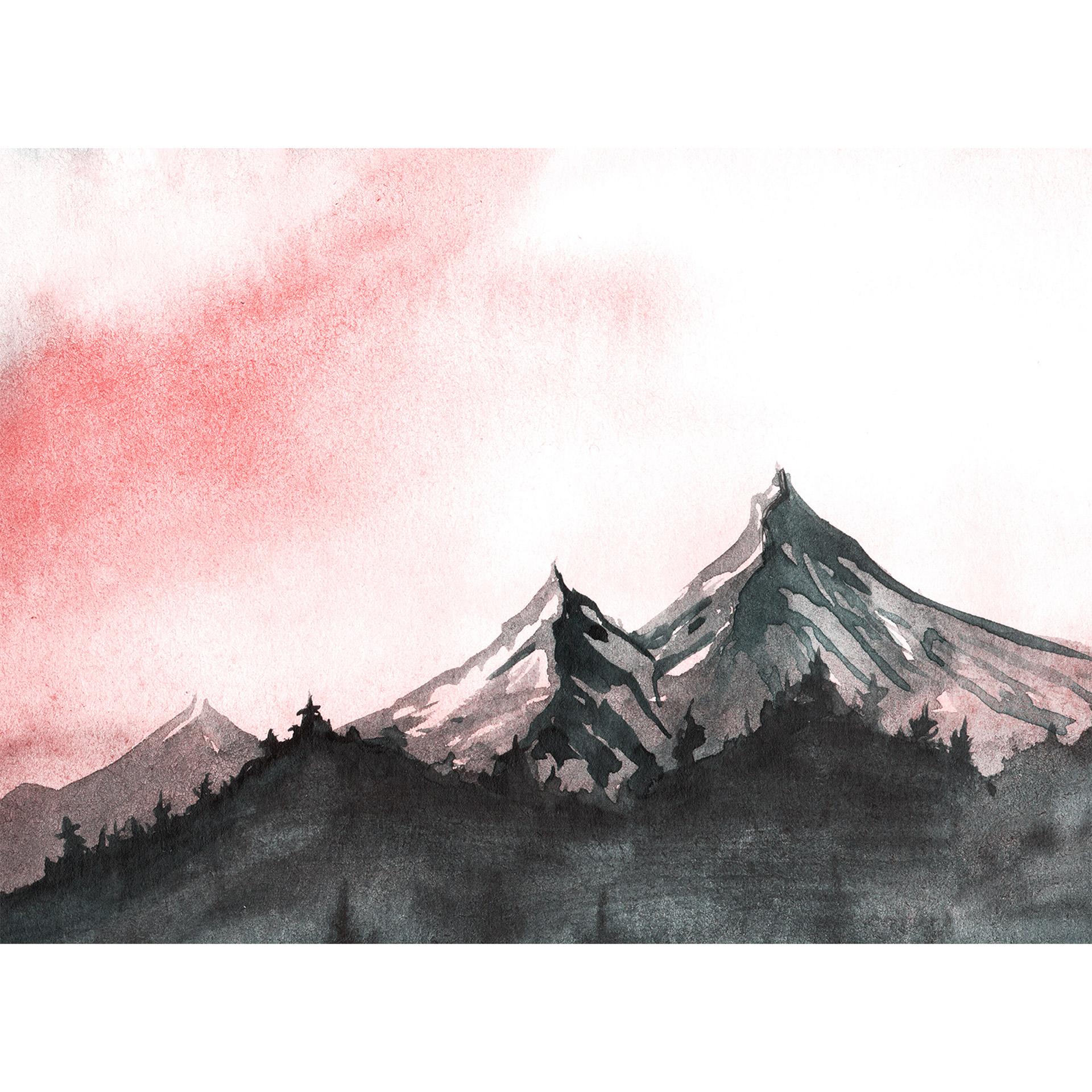 Livingwalls Fotobehang Designwalls Mountain Painting