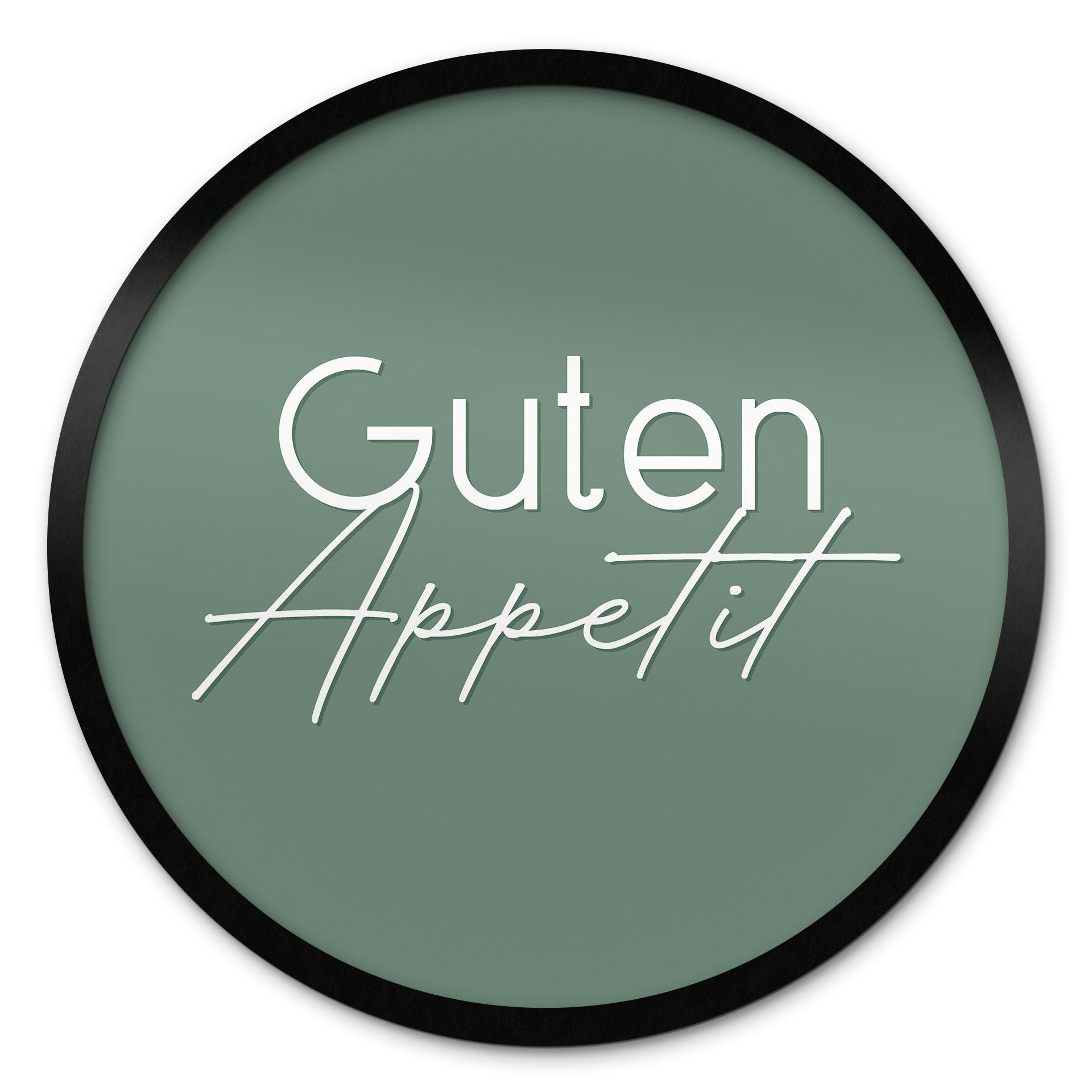 Poster Guten Appetit - Rund