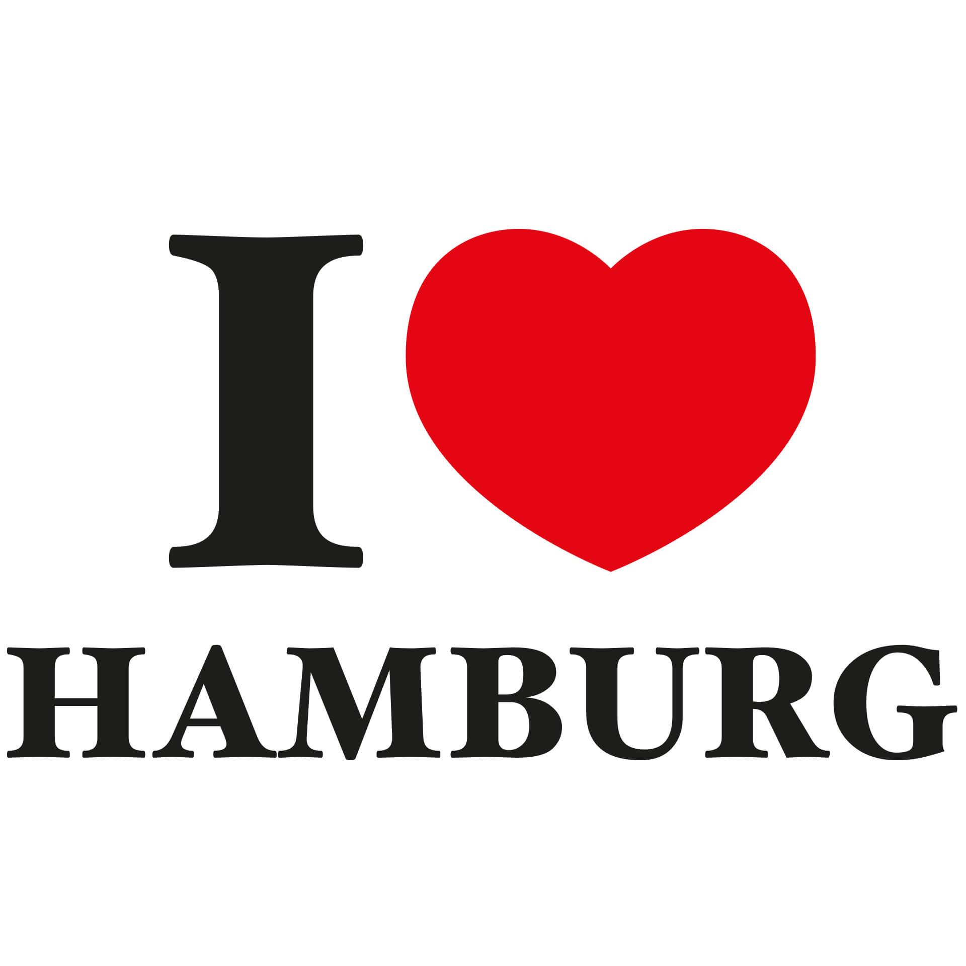 Wallsticker - I love Hamburg