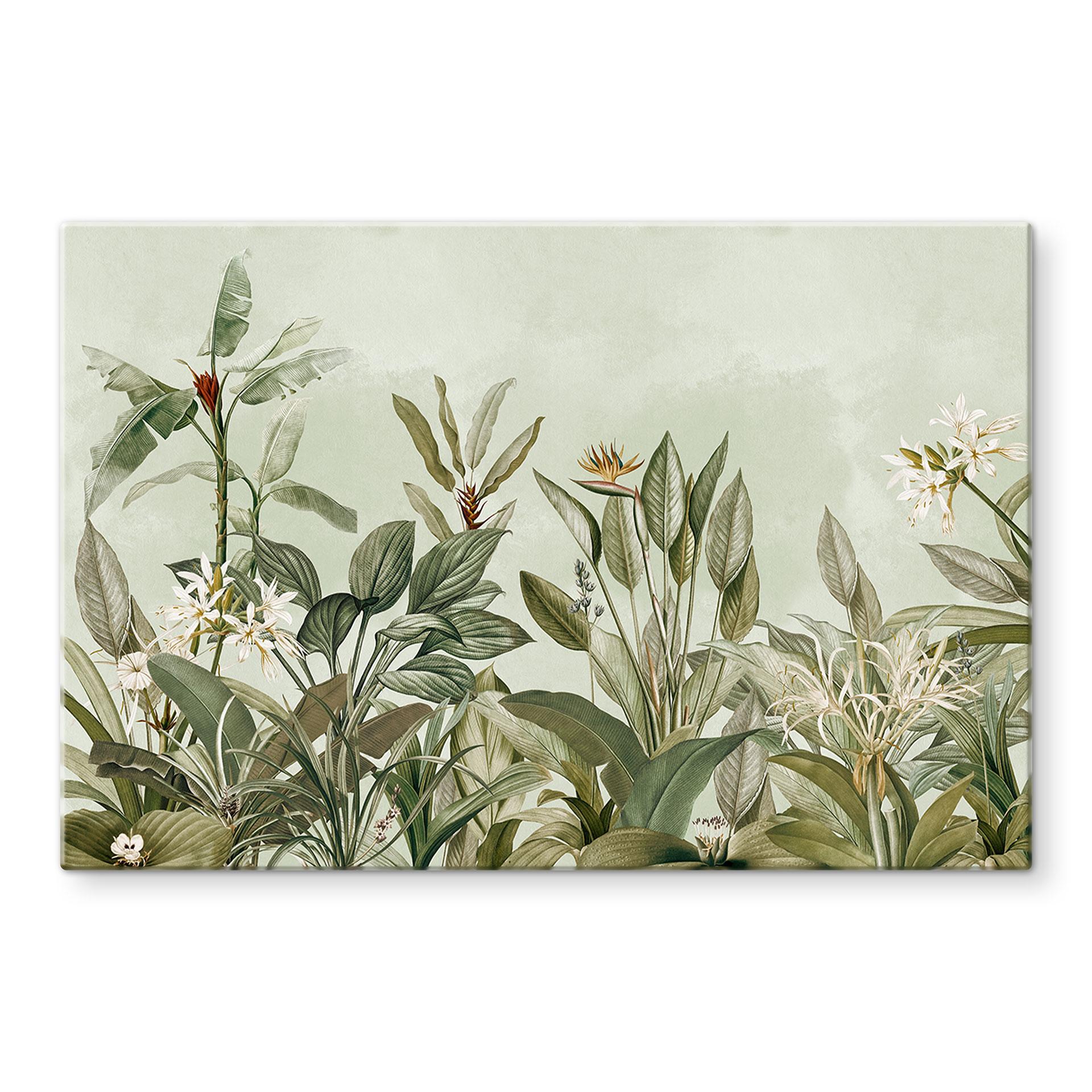 Glasbillede - Tropisk botanik - UN Designs