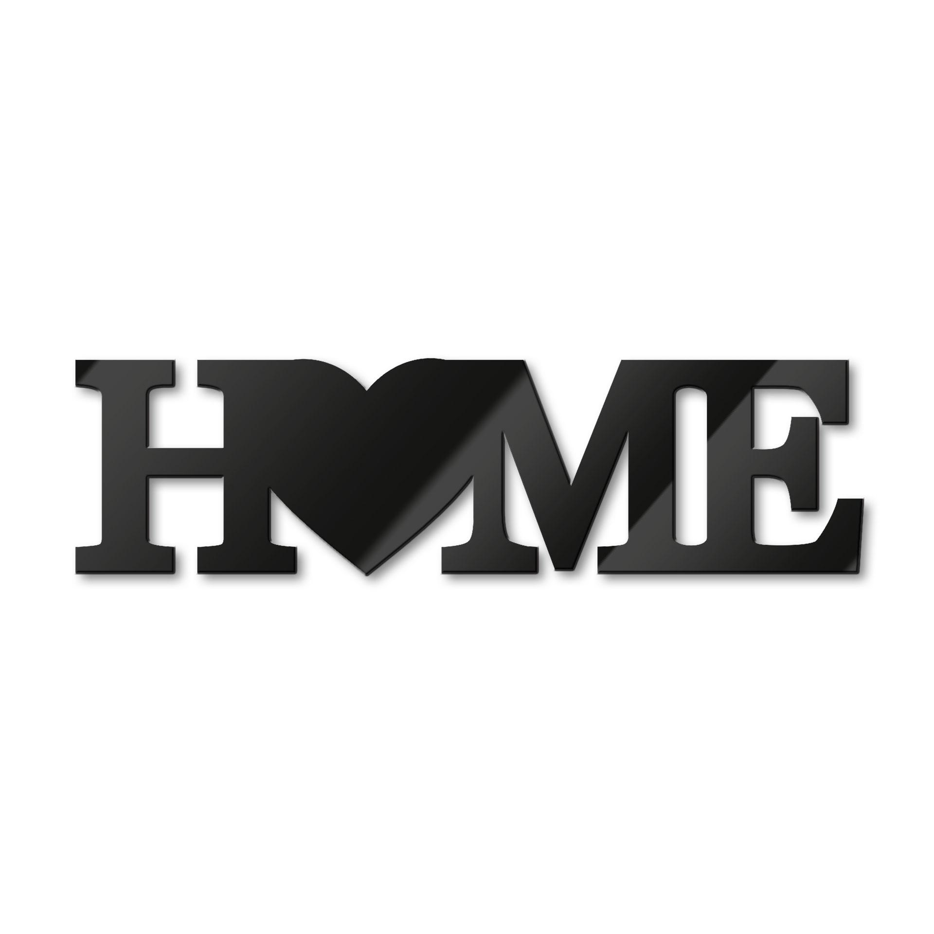 Scritta in acrilico Home - Cuore