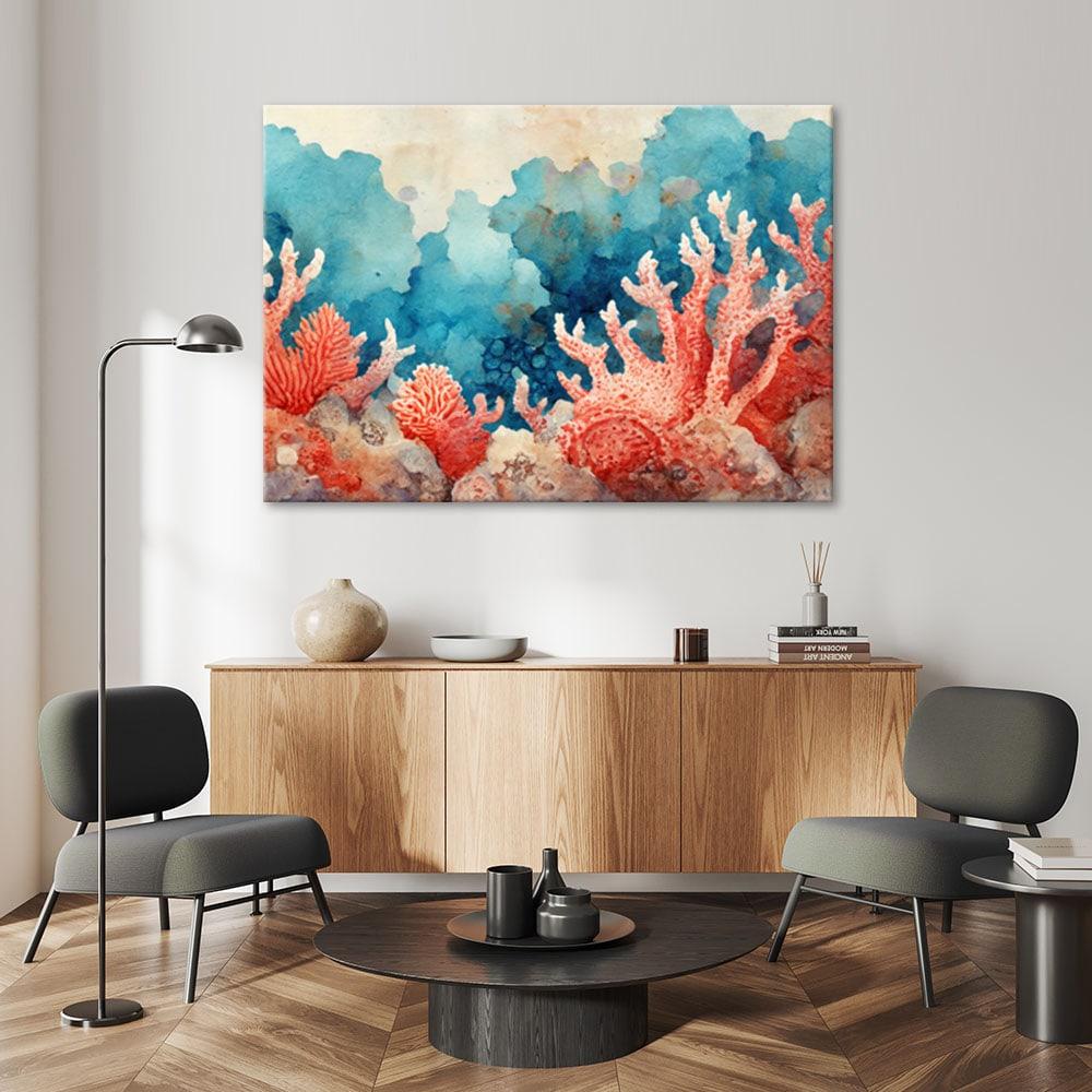 Leinwandbild Korallenriff