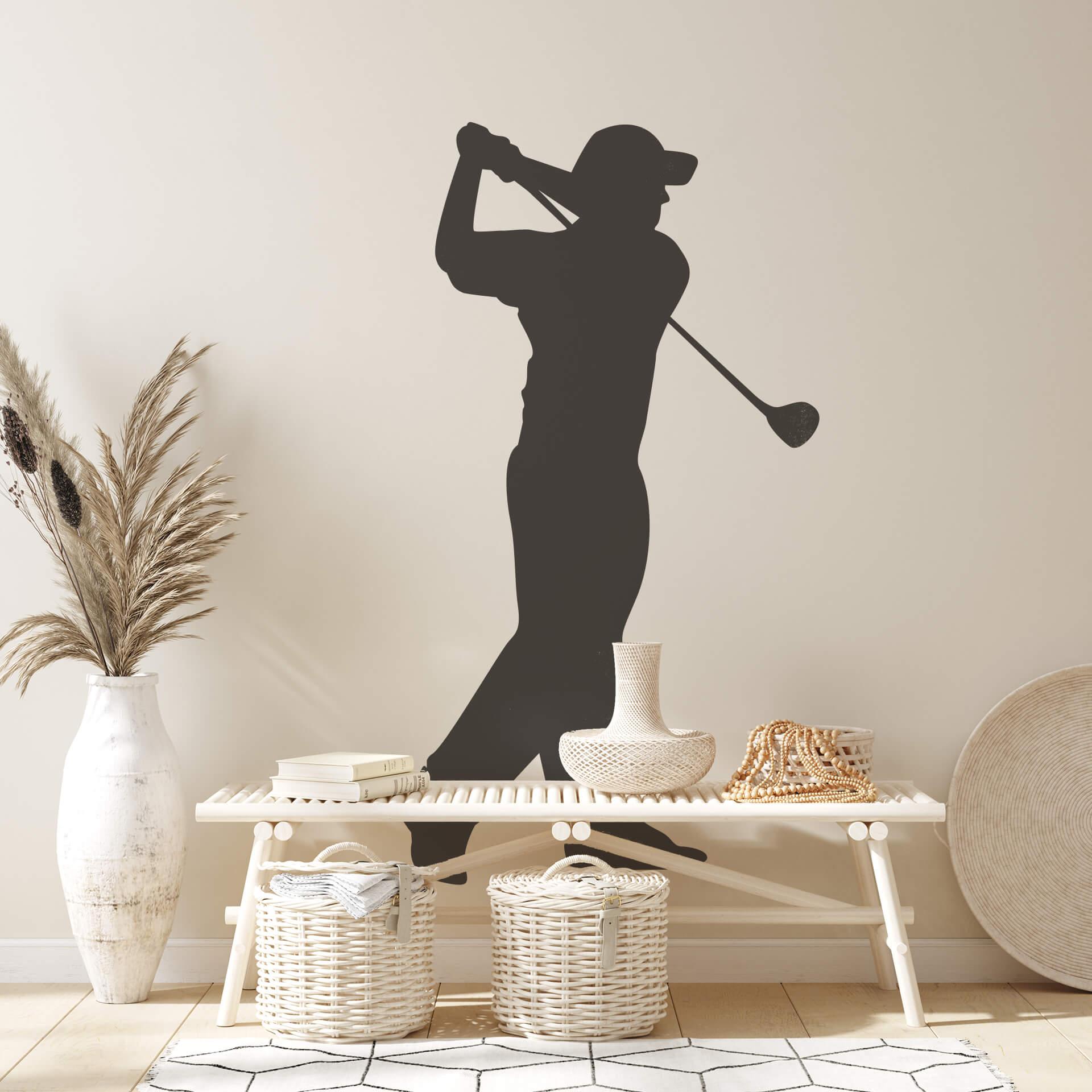 Golf spiller 3 wallsticker