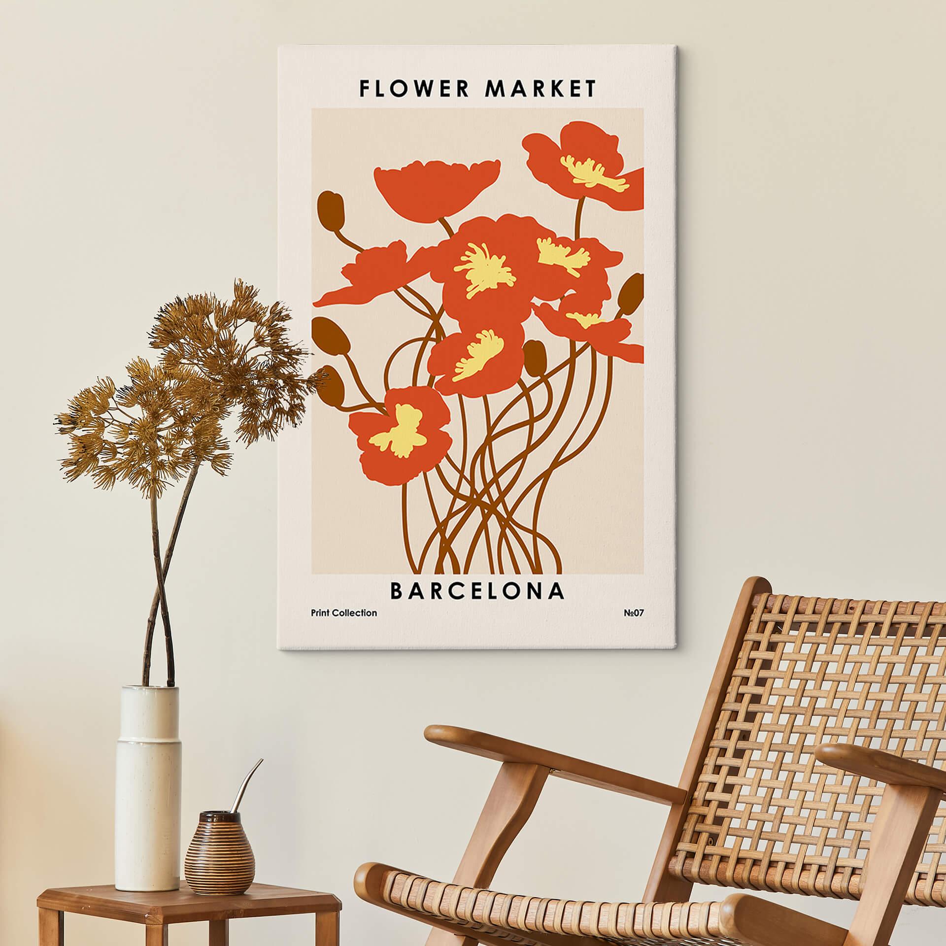 Canvas NKTN - Flower Market Barcelona
