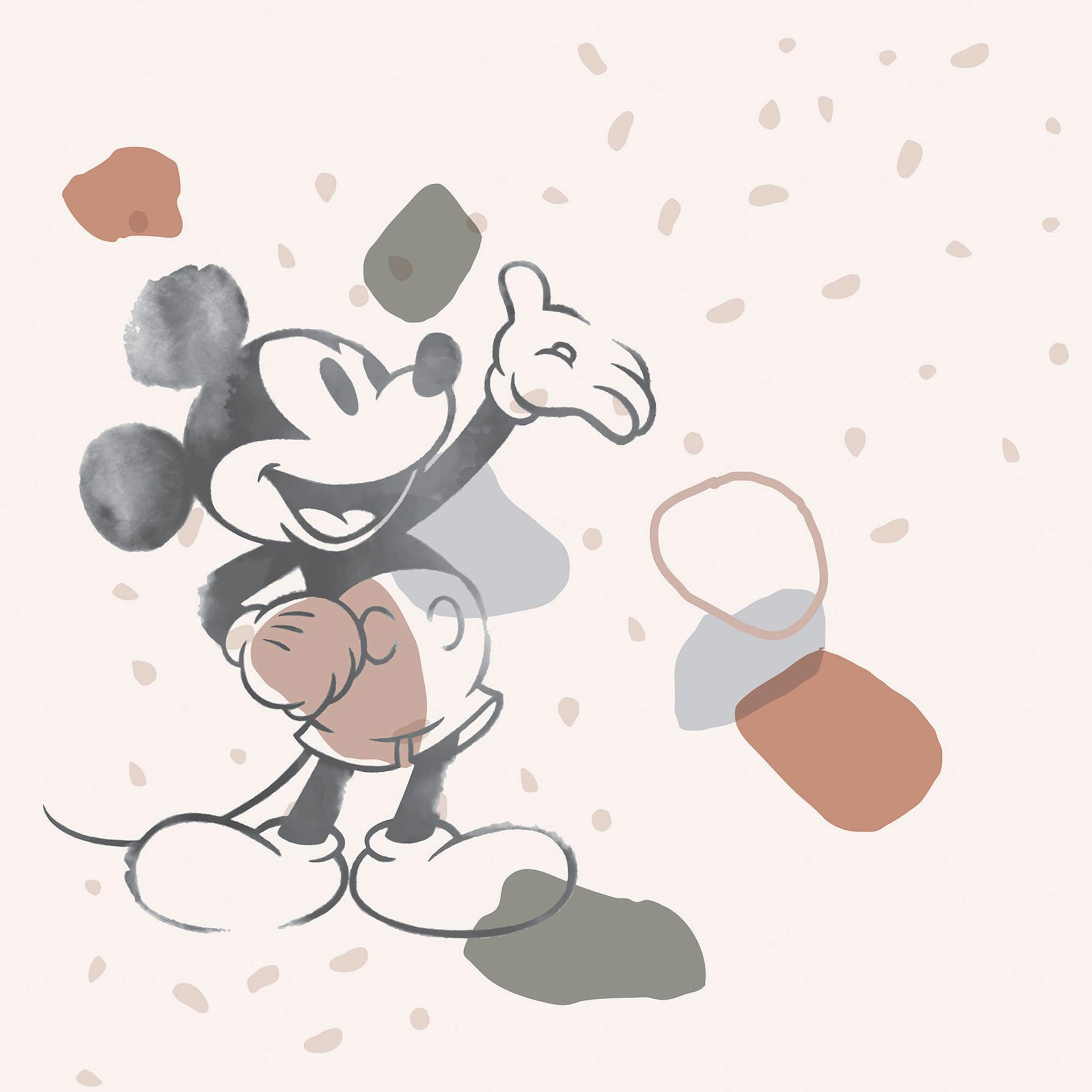 Non-woven tapet - Mickey Organic Shapes - 250 x 280 cm
